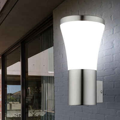 etc-shop Sockelleuchten, Wandleuchte Sockelleuchte Stehlampe LED Bewegungsmelder Edelstahl Außenleuchte