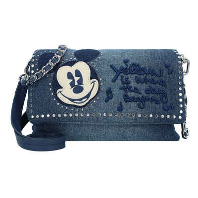 Desigual Schultertasche Mickey Rock Denim, Polyester