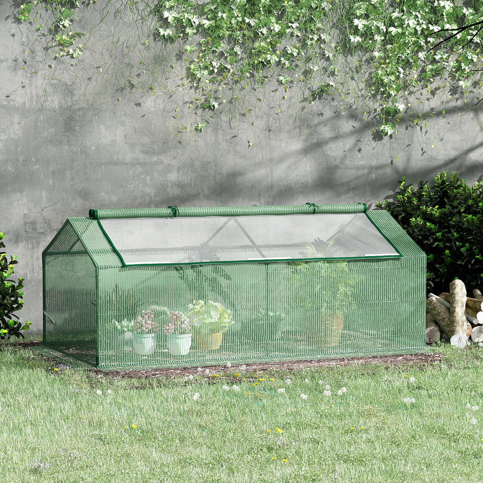 Outsunny Foliengewächshaus Frühbeet mit Fenster, BxTxH: günstig online kaufen