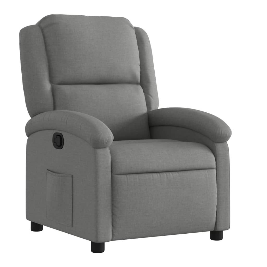 Sessel Relaxsessel, Stoff, Dunkelgrau
