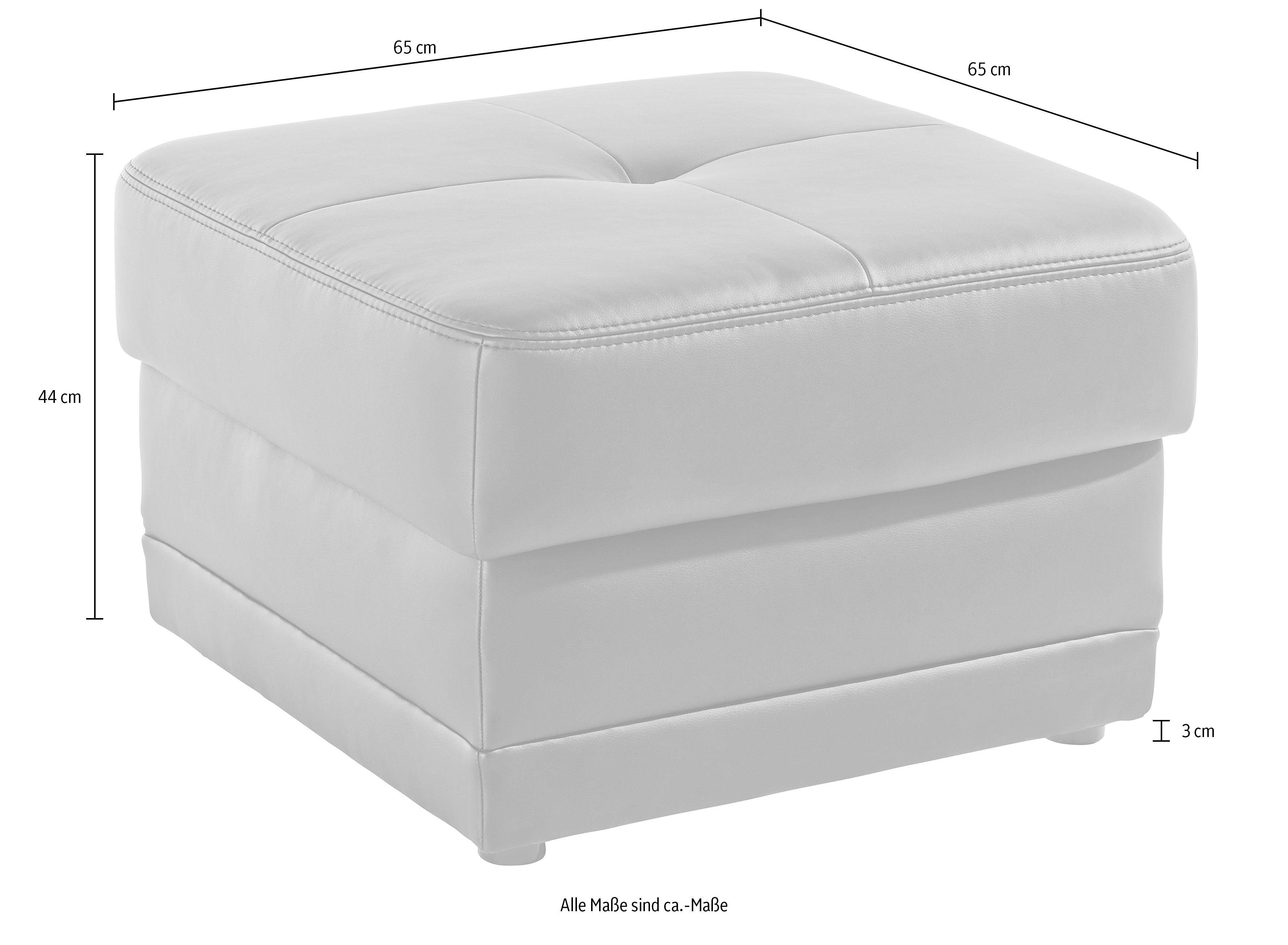 exxpo - sofa fashion Hocker Lotos komfortabler Hocker mit tollen Verarbeitungsdetails