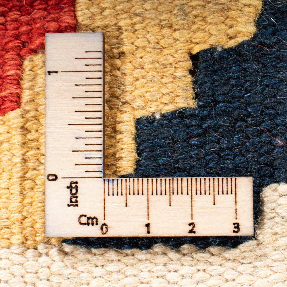 Wollteppich Kelim - - mehrfarbig, - Oriental cm morgenland, 4 108 Einzelstück rechteckig, mm, x Höhe: Wohnzimmer, 145