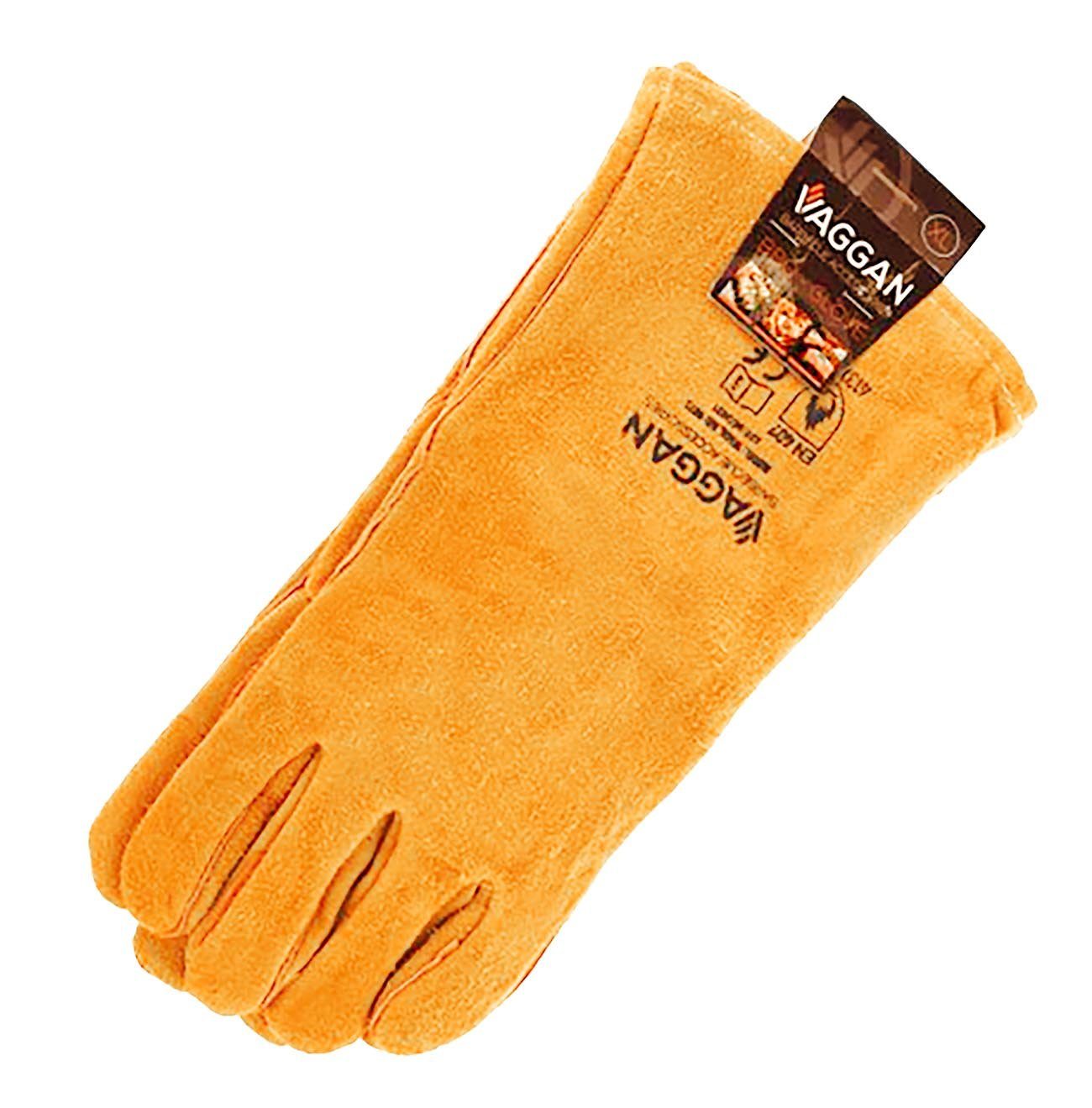 Bubble-Store Hitzeschutzhandschuhe Grillhandschuhe (100% Rindsleder) Grillhandschuhe Kaminhandschuhe