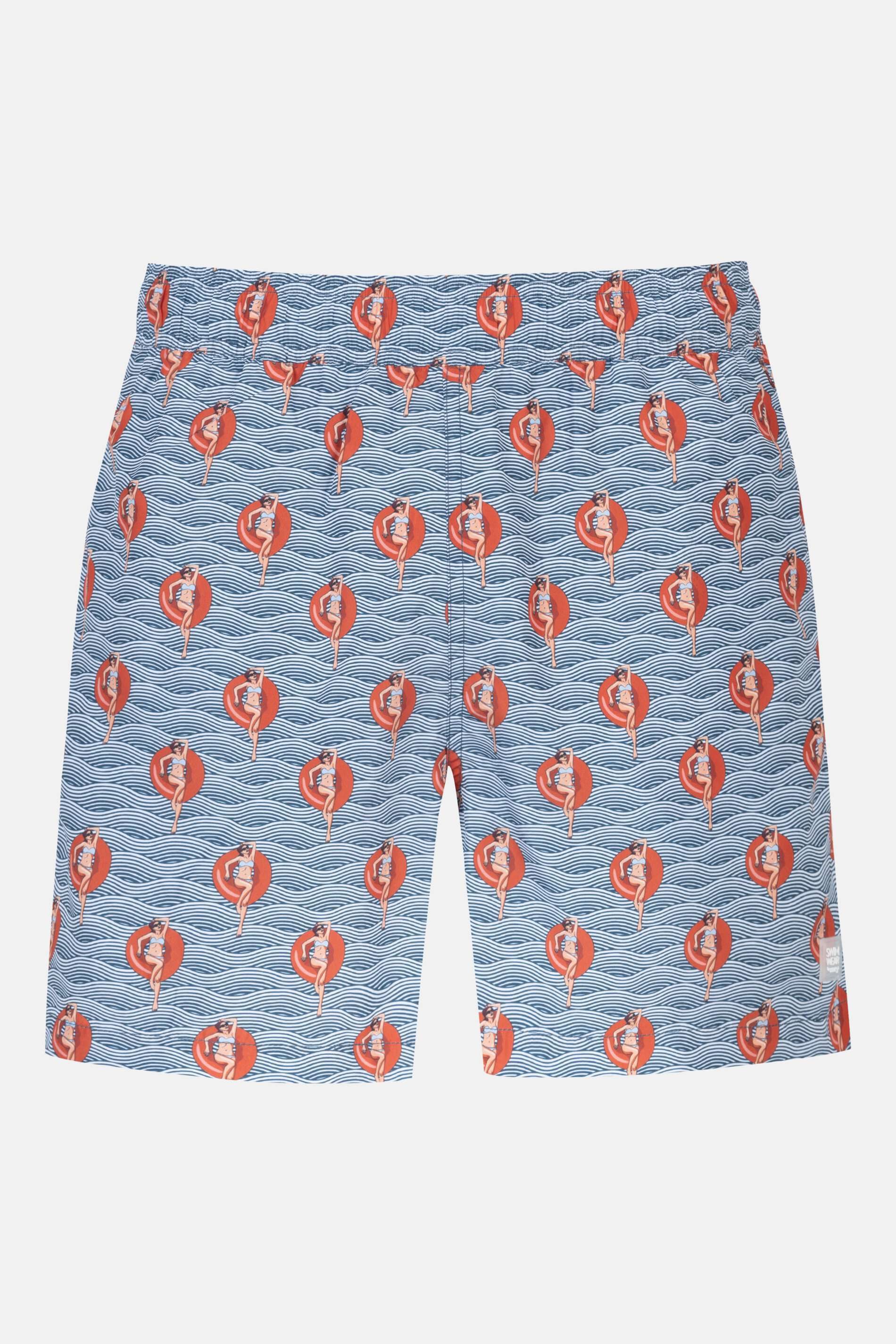 Mey Badeshorts Mey Herren Badeshorts Serie Wave Swing mit Print (1-St) Lässige Badeshorts mit Print, Chlorecht