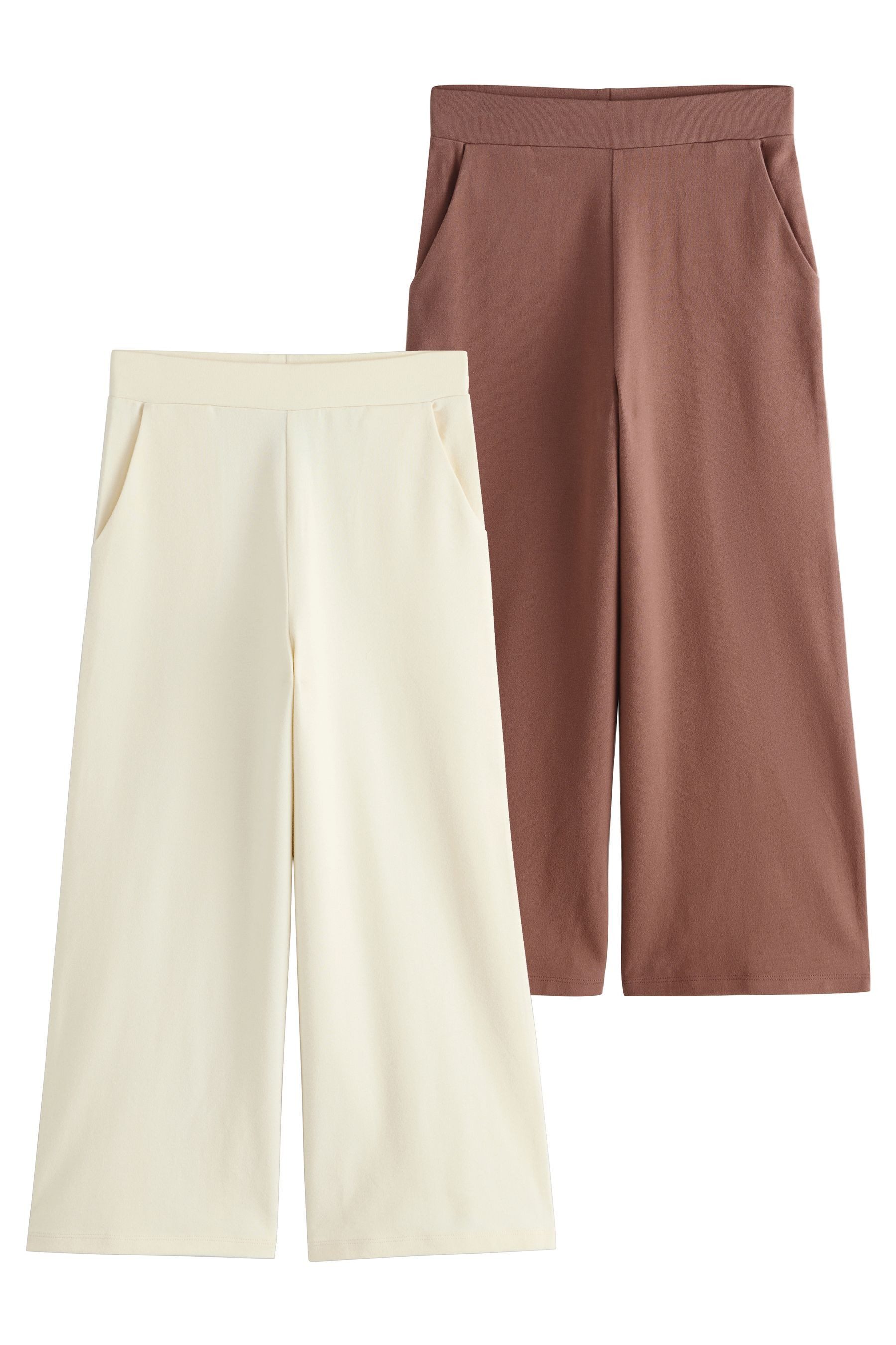 Next Jerseyhose Jersey-Hose mit weitem Bein, 2er-Pack (2-tlg)