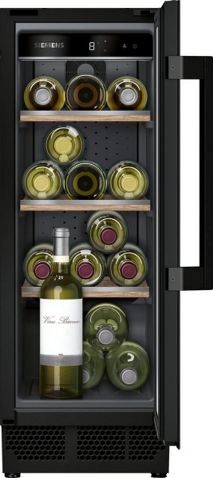 SIEMENS Einbauweinkühlschrank KU20WVHF0, für 21 Standardflaschen á 0,75l,bis  zu 21 Flaschen, mit UV-Schutz, Genießen Sie Ihren Wein perfekt temperiert –  dank verstellbarer