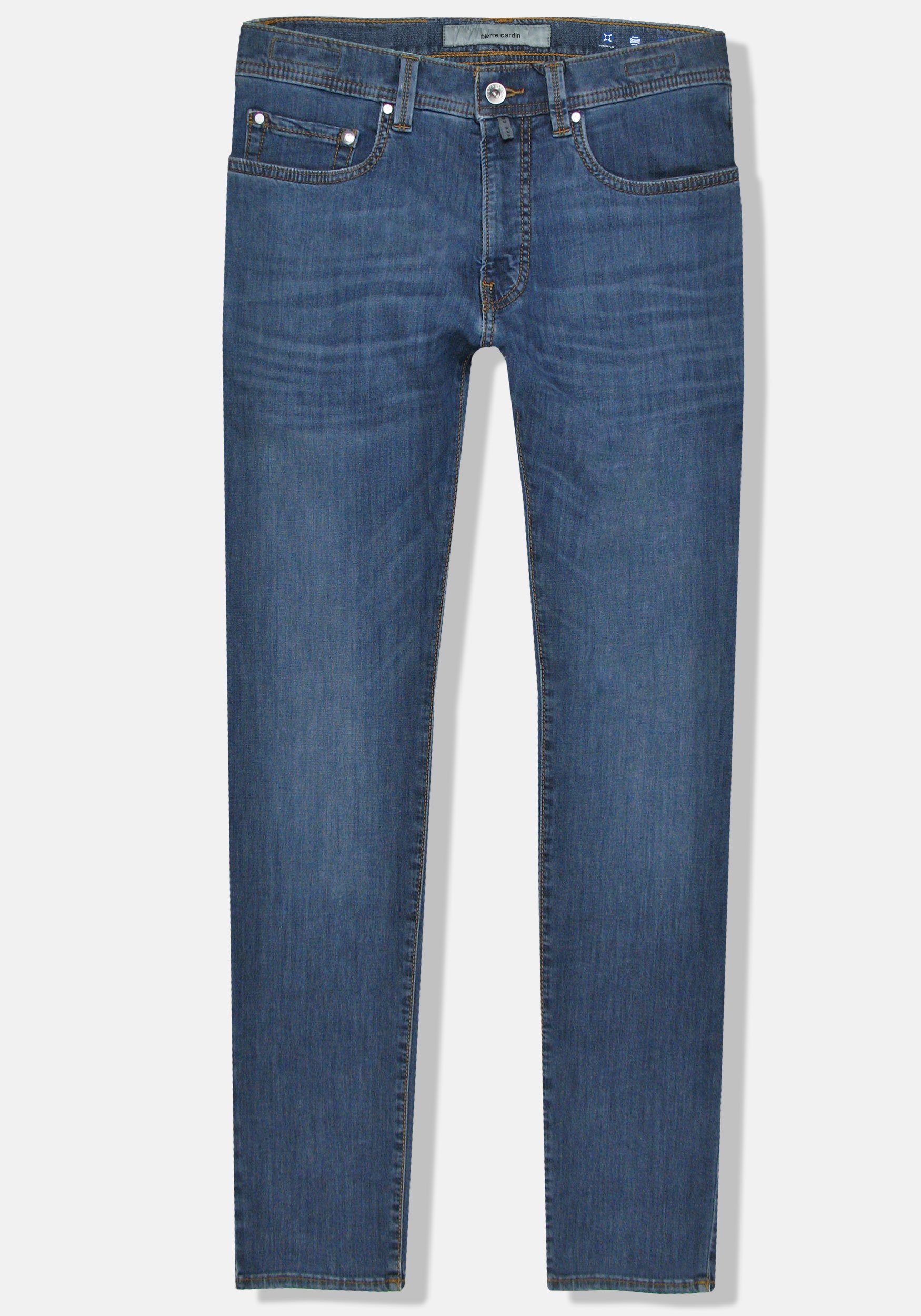 Pierre Cardin 5-Pocket-Jeans Lyon Tapered Futureflex Stretch Denim Vintage Dark Blue Used