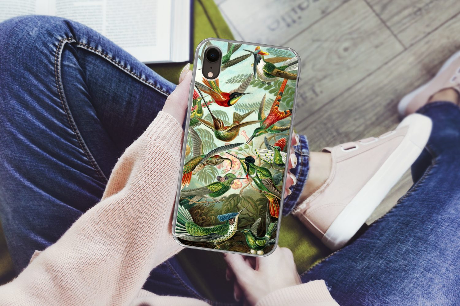 MuchoWow Handyhülle für Apple iPhone XR Trochilidae - Alte Meister - Kunst, Smartphone-Bumper, Print, Handy Schutzhülle Dünn