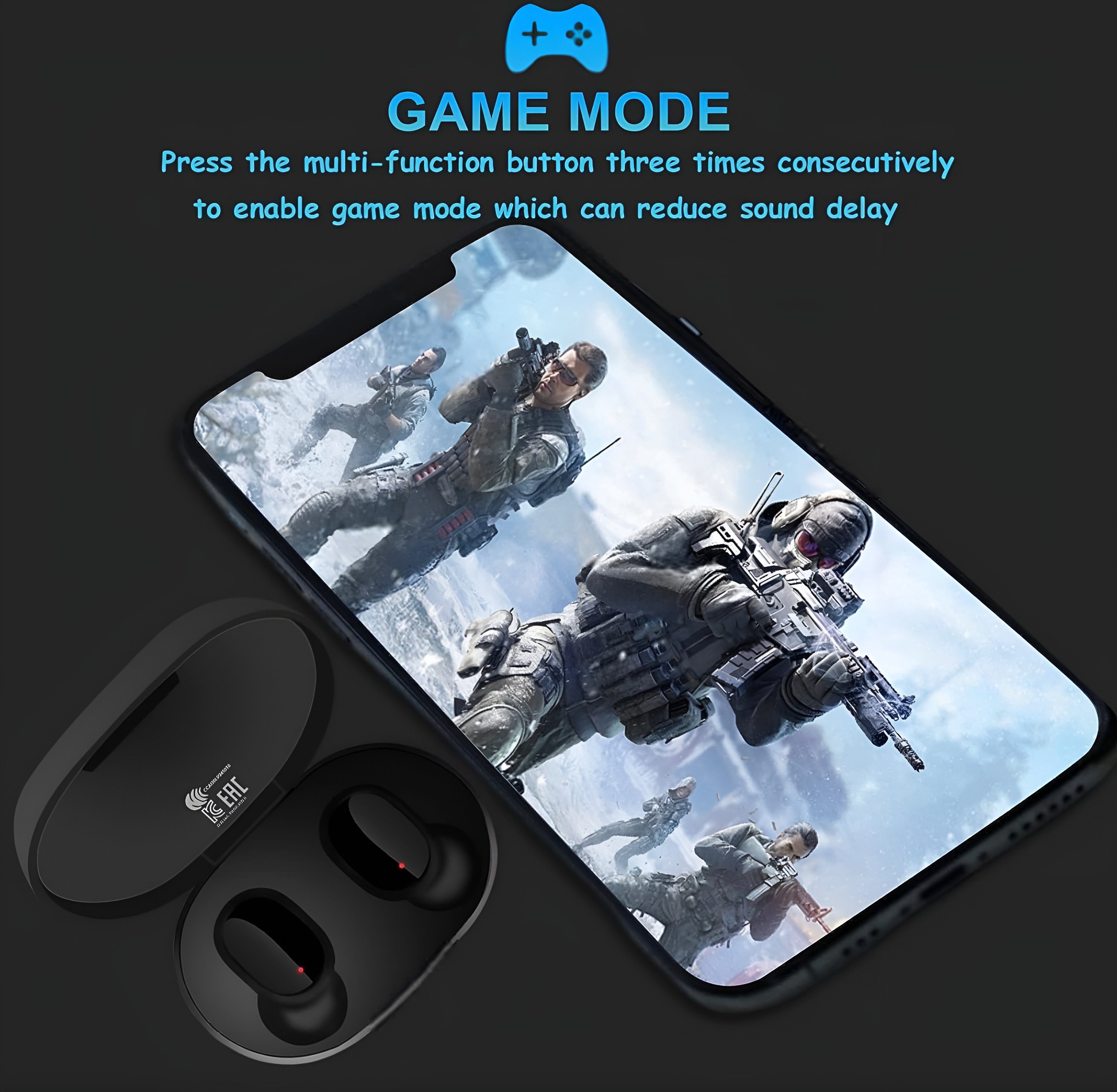 Headset Bluetooth-Kopfhörer Schwarz Redmi Basic Xiaomi Earbuds HiFi, (Kabellos, Buds Bluetooth, TRUE Wasserdicht, Wireless Sport) Kabellos, Rauschunterdruckung,