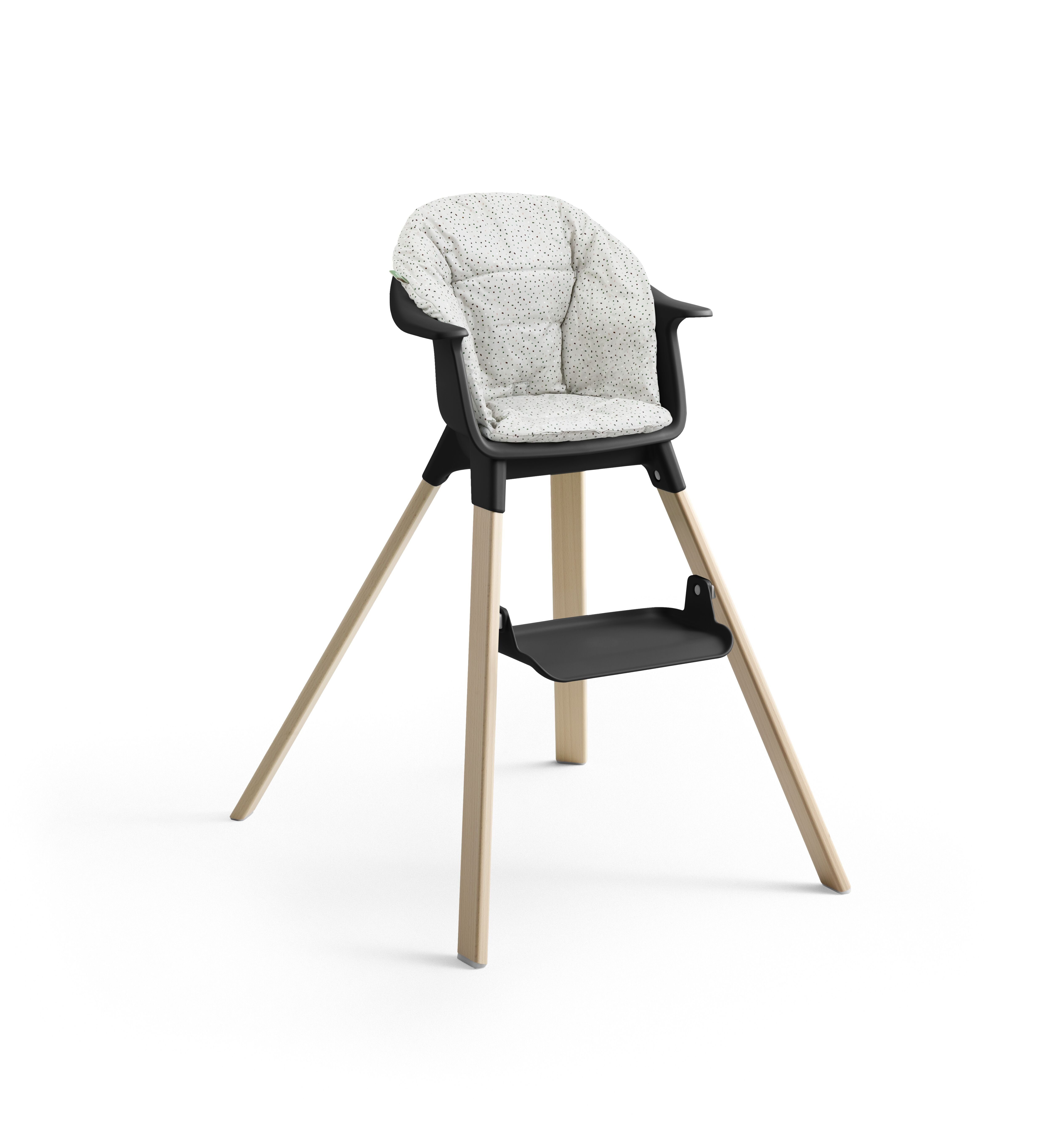 Hochstuhl Clikk™ Stokke Natural Black Kissen Hochstuhl +