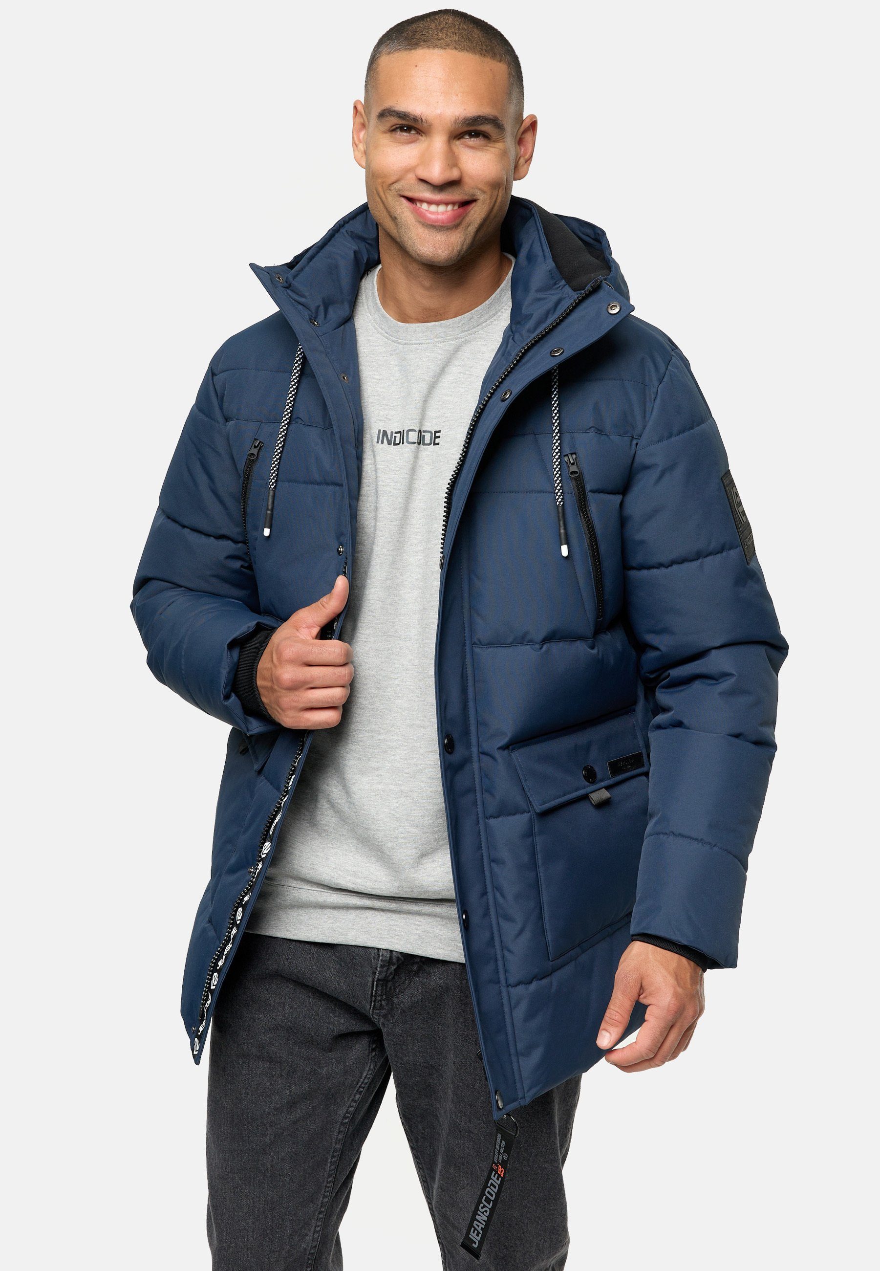 Indicode Winterjacke INWess Navy