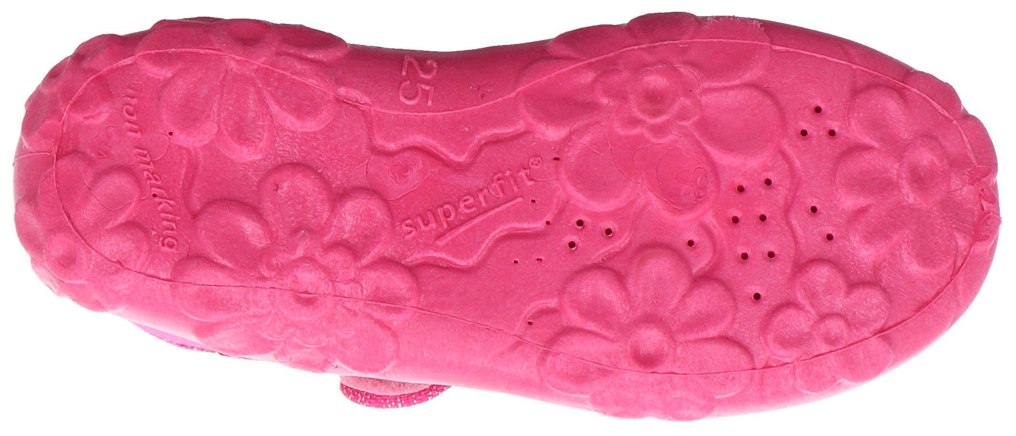 Superfit BONNY WMS: Mittel pink-Einhorn mit Einhorn-Stickerei Hausschuh