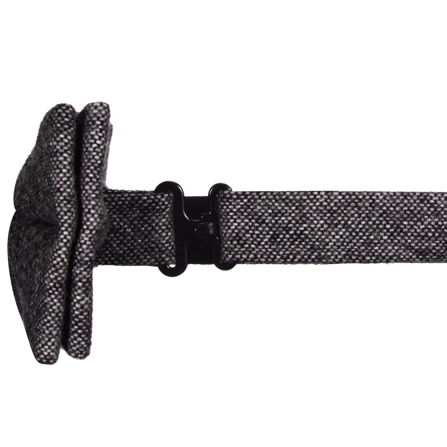 DonDon Fliege DonDon Herren Fliege 12 x 6 cm Baumwolle (Packung, 1-St) bereits gebunden, verstellbar, Tweedlook – Bild 3 von 5