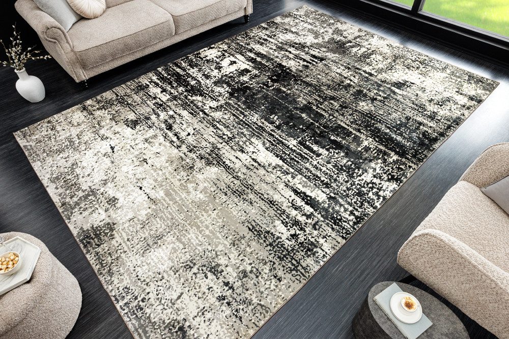 riess-ambiente Designteppich MODERN ART XXL 350x240cm beige/braun - Kurzflor, Indoor, Grafikmuster, rechteckig, Höhe: 8 mm, Modern & geeignet für Fußbodenheizung - ideal für Wohn- & Schlafzimmer