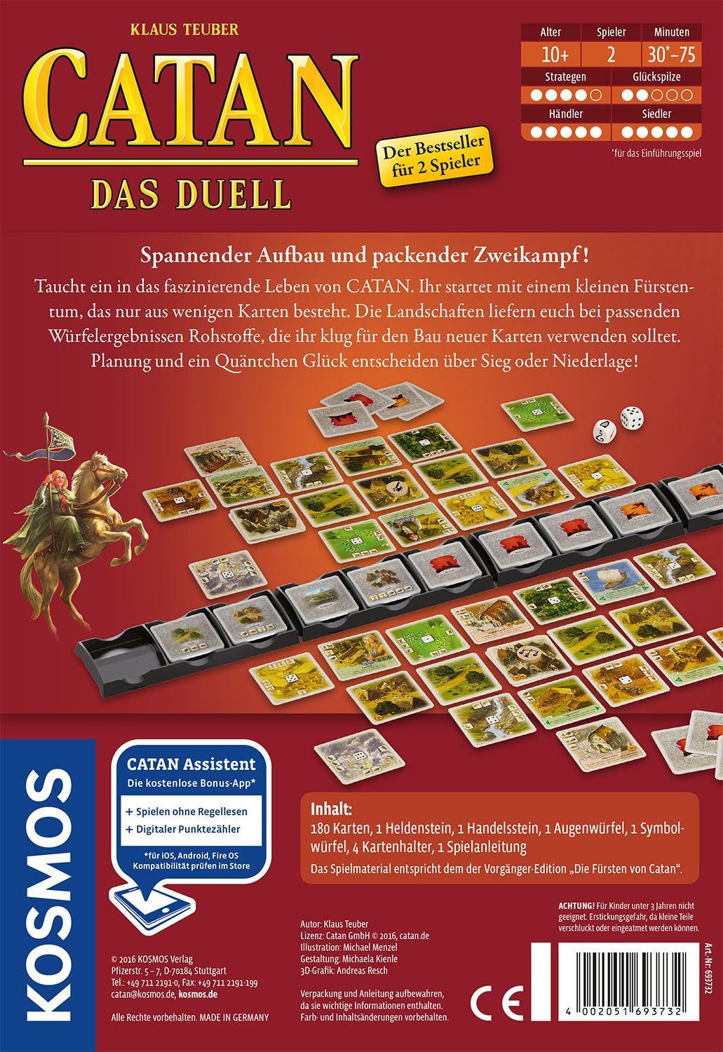 Kosmos Spiel Catan - Das Duell, Strategiespiel, Made in Germany