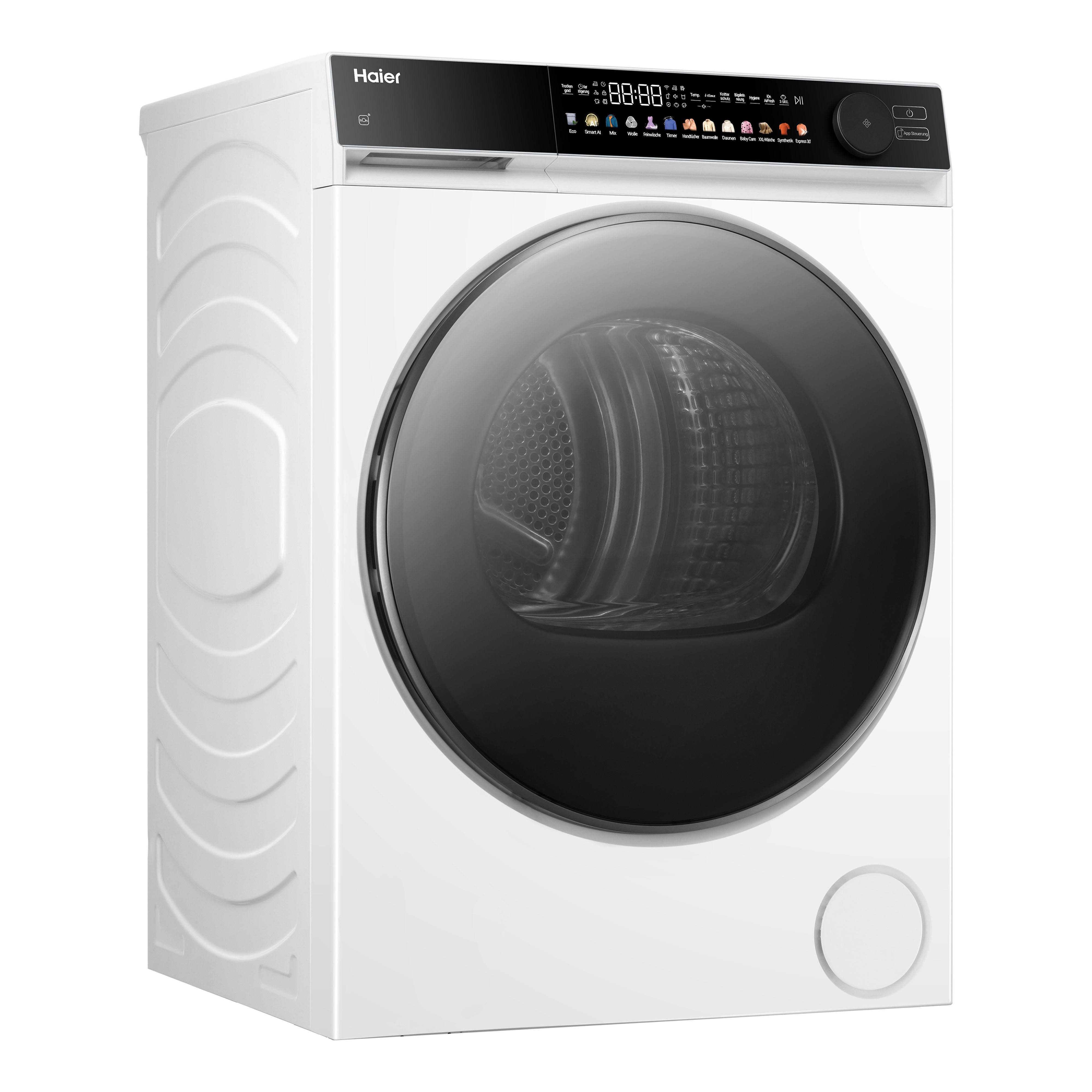 Haier Wärmepumpentrockner HD90-B667U1, Smart AI Automatikprogramm & Ion Air Fresh