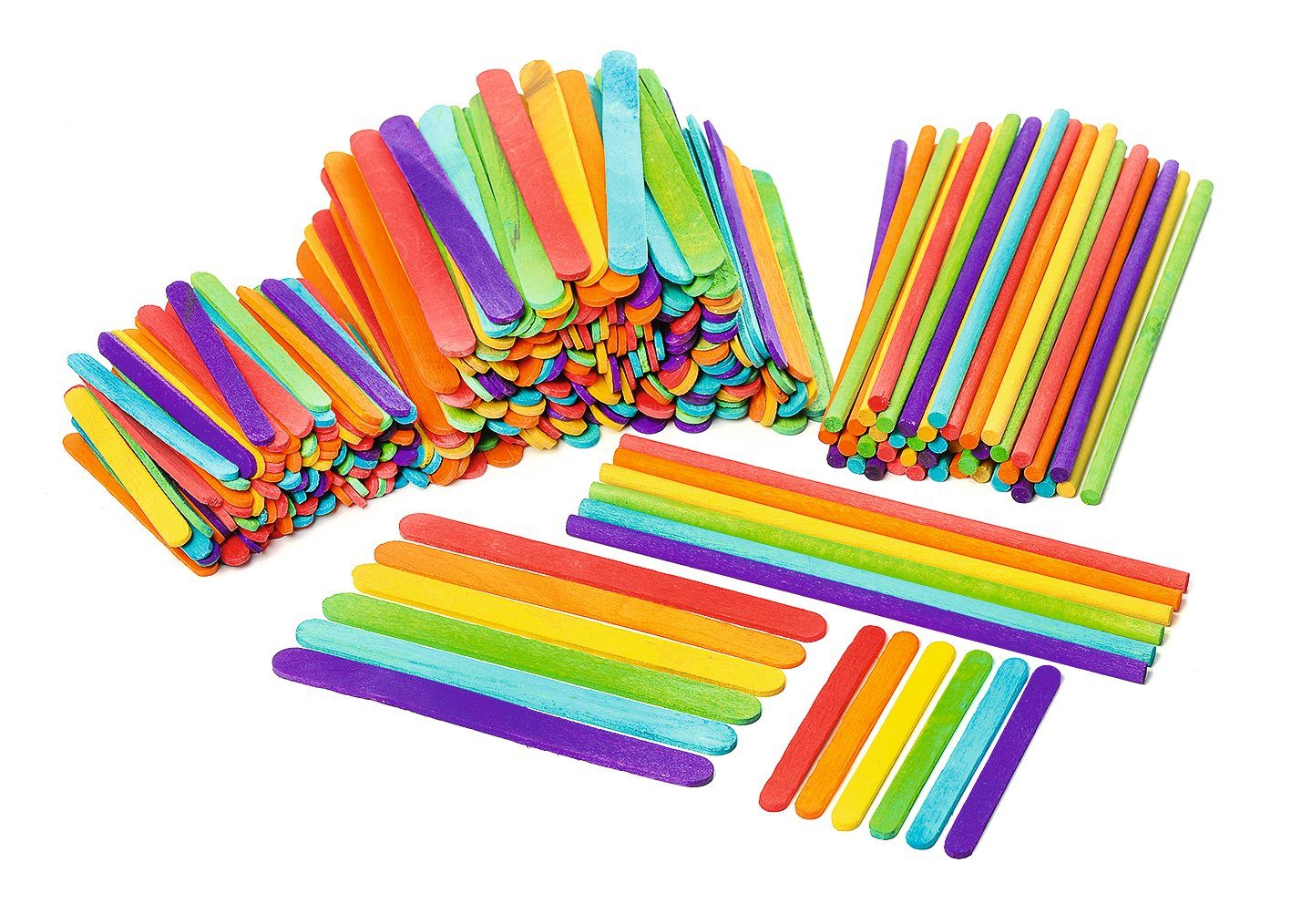 Dekoobjekt Mega-Set Holzspatel & Rundstäbe