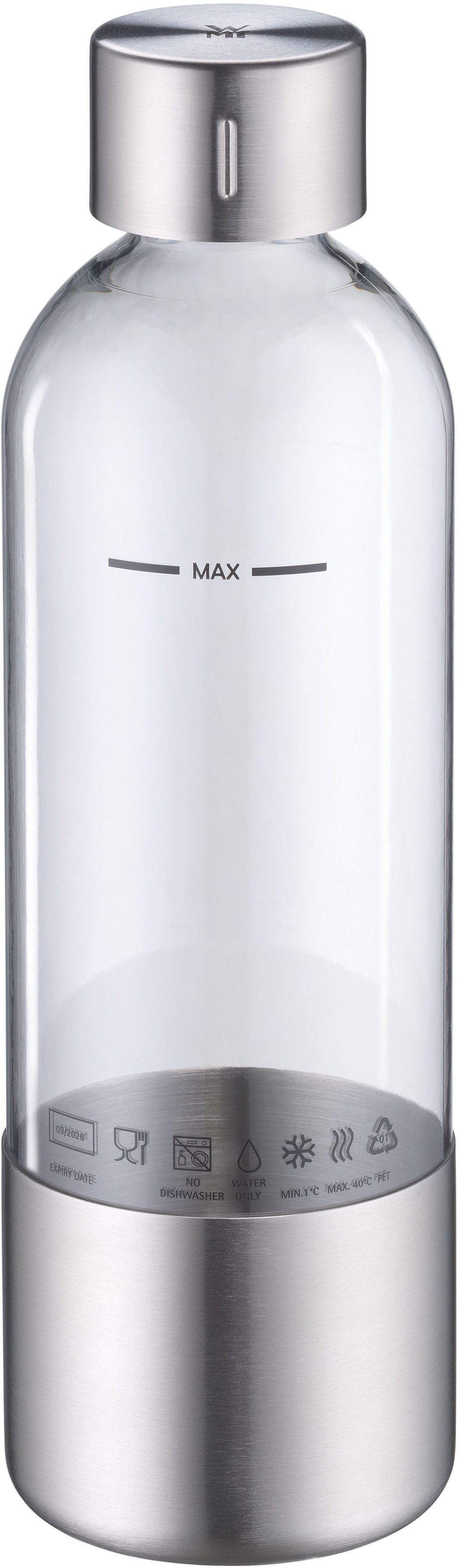 WMF Wassersprudler Flasche Element One, (1-tlg), High-Quality PET, kompatibel mit WMF Element One Wassersprudler