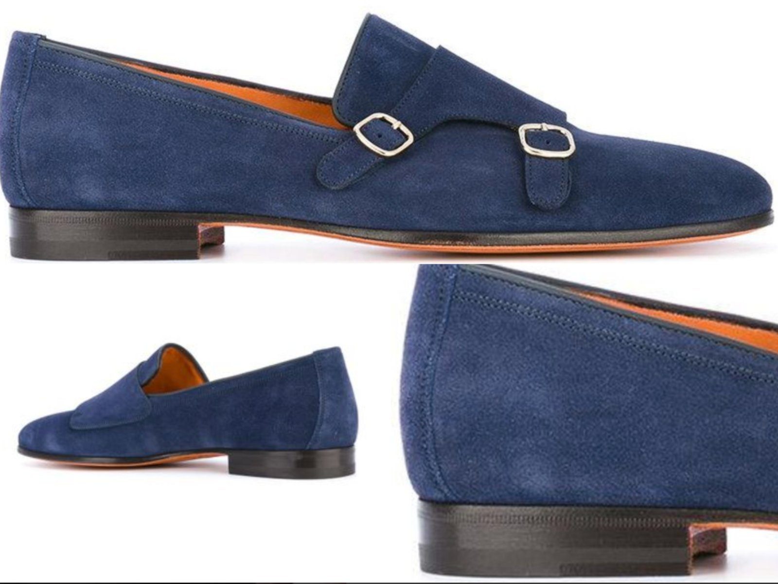 SANTONI SANTONI Monkstrap Loafers Double Monk Doppelmonk Взуття Slippers Slip- Кросівки