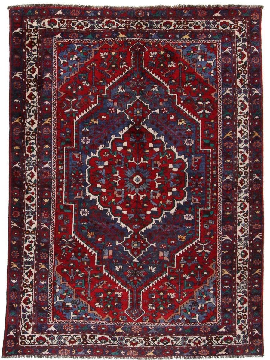 Orientteppich Hamadan 174x237 Handgeknüpfter Orientteppich / Perserteppich, Nain Trading, rechteckig, Höhe: 8 mm