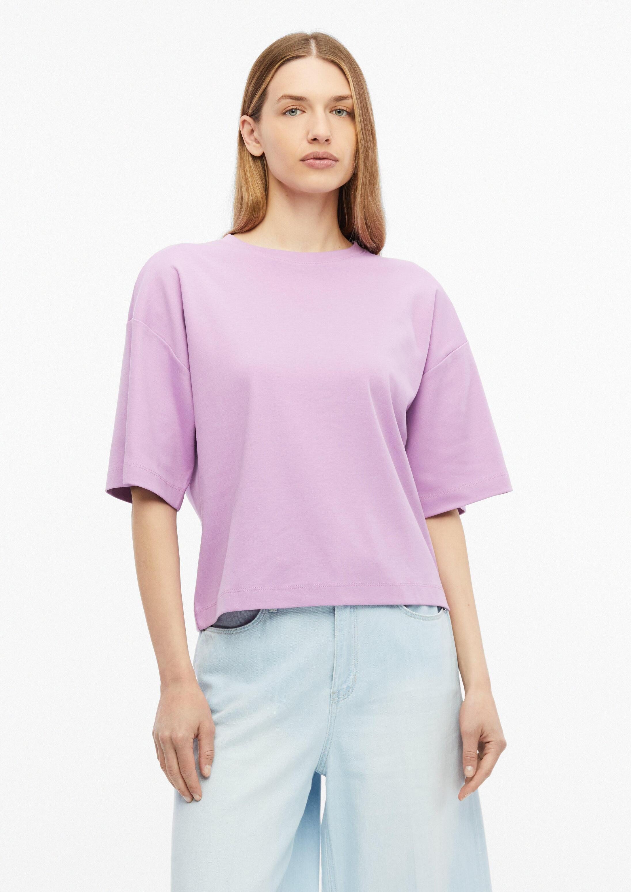 s.Oliver Kurzarmshirt T-Shirt T-Shirt aus Interlockjersey mit überschnittener Schulter
