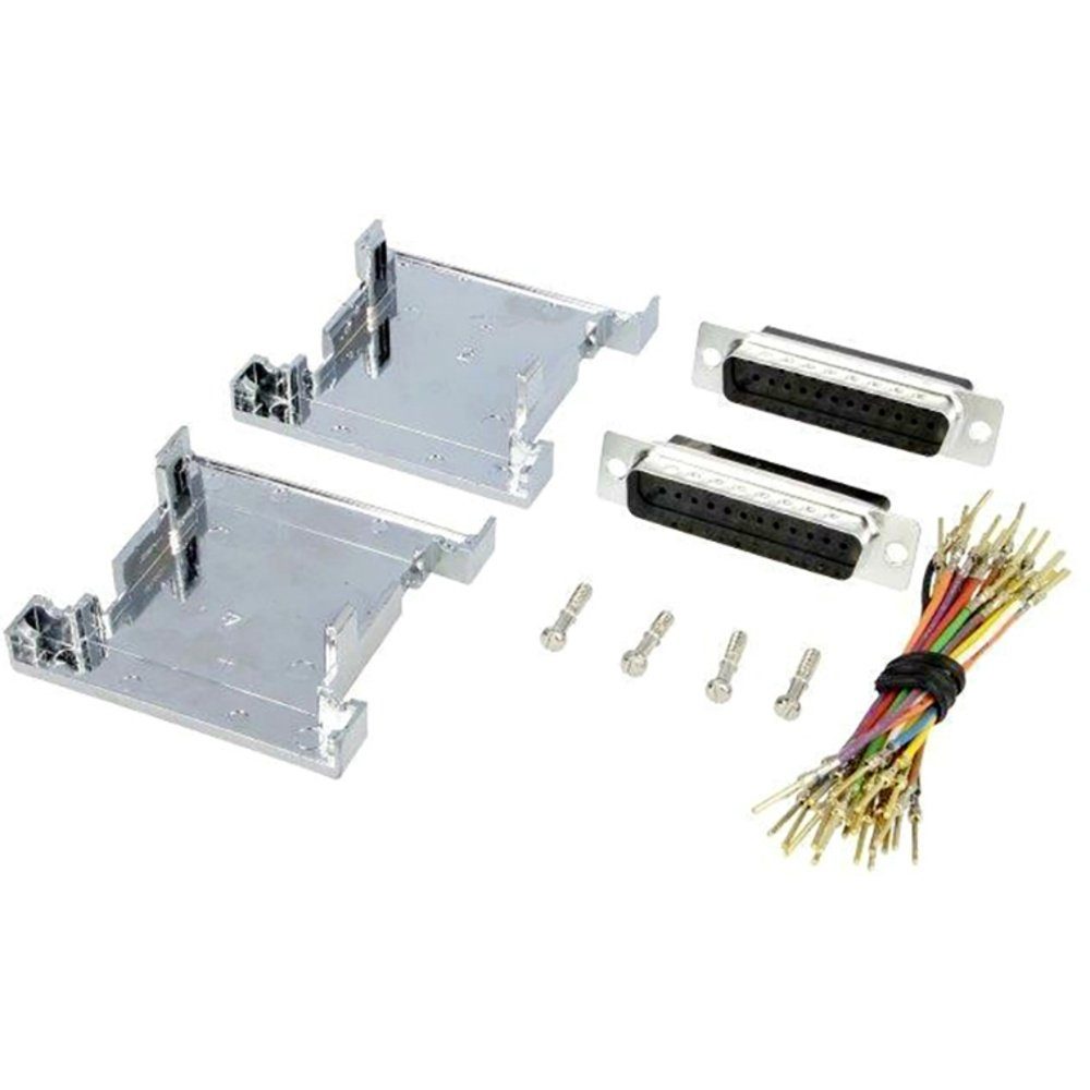 Kabelzubehör encitech GA-0909-MF-M-K D-SUB Adapter D-SUB-Stecker 9pol. - D-SUB-Buch