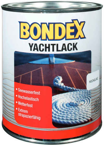 Bondex Holzlack YACHTLACK, farblos hochglänzend, seewasserfest & wetterfest, hochelastisch