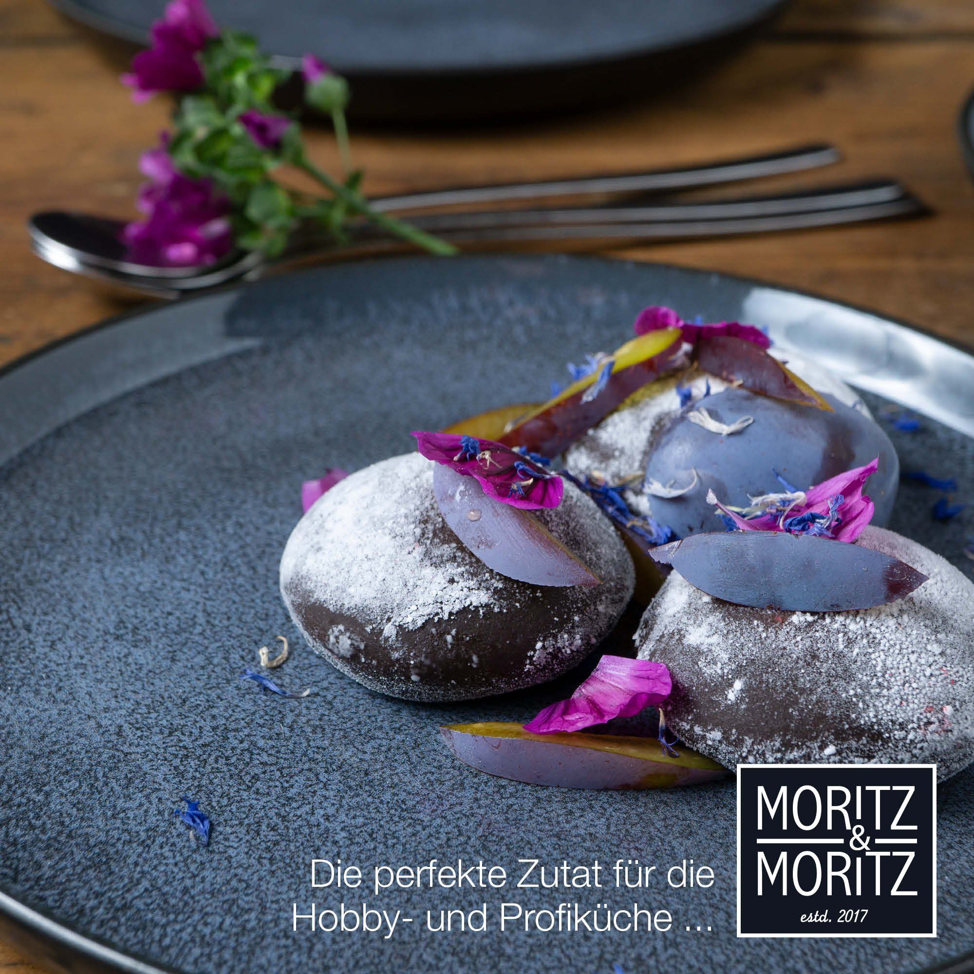 Moritz & Moritz Dessertteller Set Teller mikrowellengeeignet Dessert und blau, - 6 St), für Personen spülmaschinen- (6