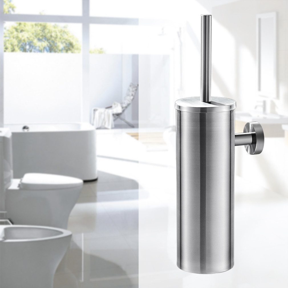 Auralum Max WC-Garnitur Edelstahl Toilettenbürste WC-Bürstenhalter günstig online kaufen