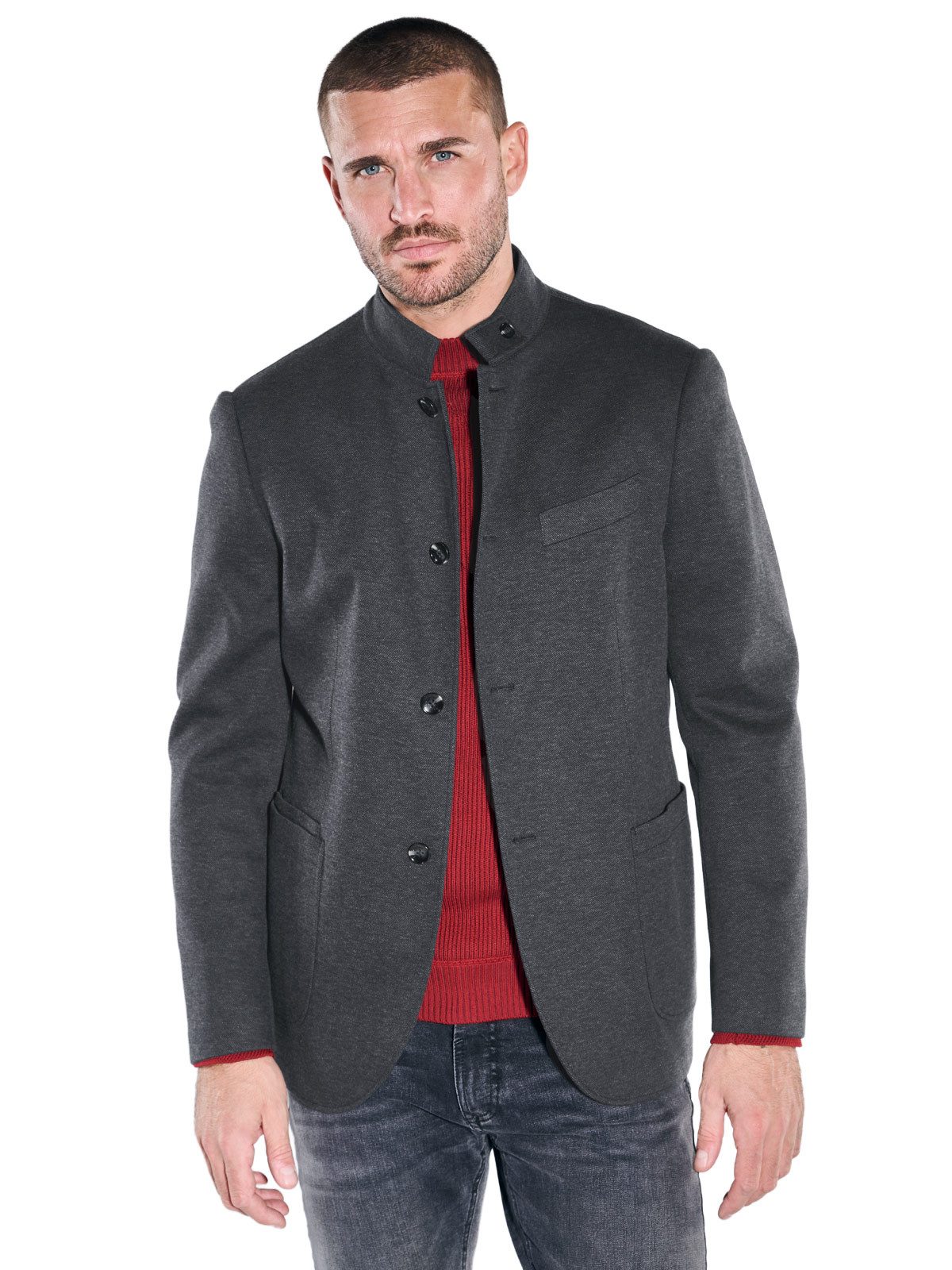 emilio adani Sakko Herren Freizeit-Sakko slim fit, Anthrazit