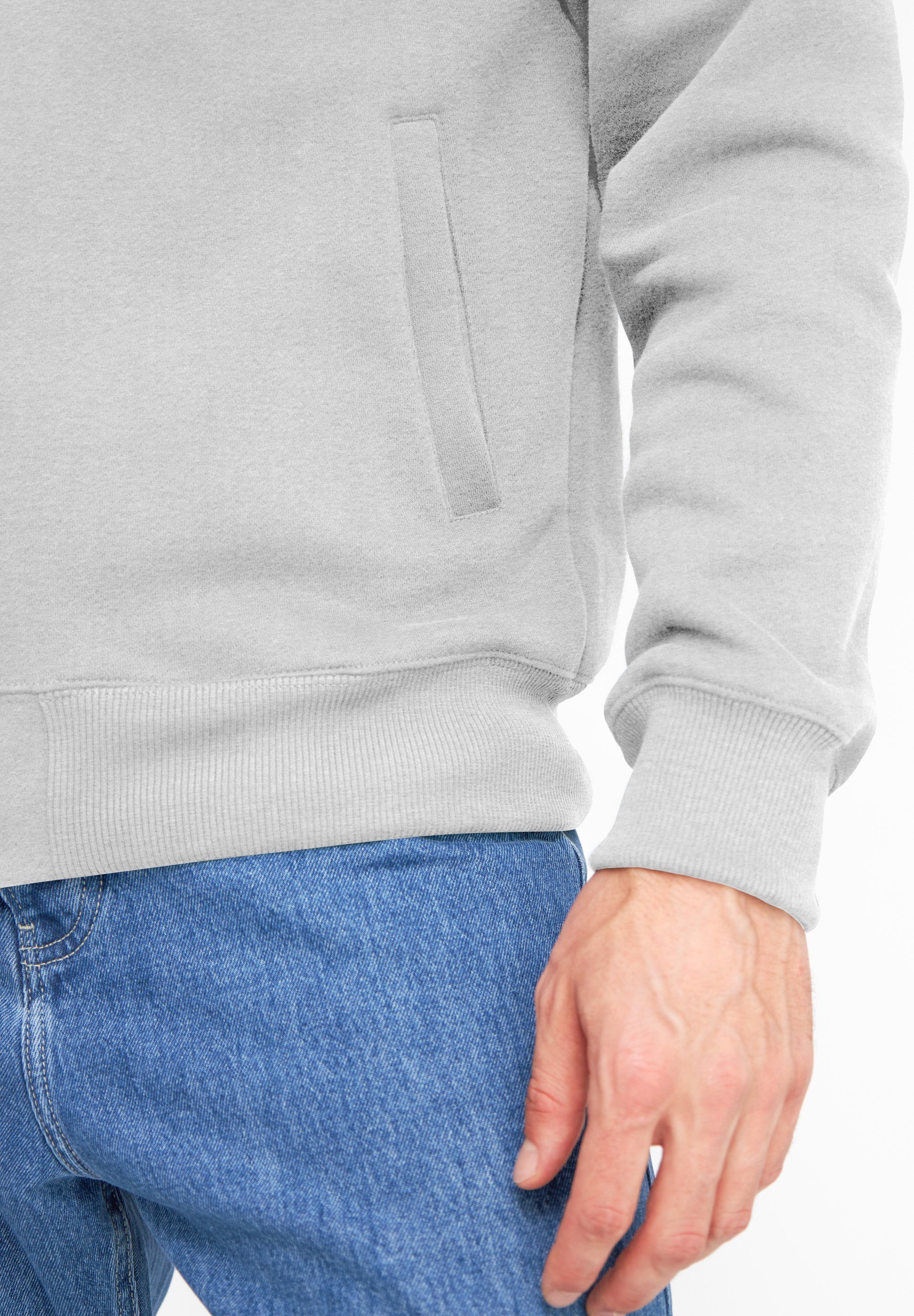 Portugal Sweatshirt melange weich, MOIN Super Made in Derbe grey