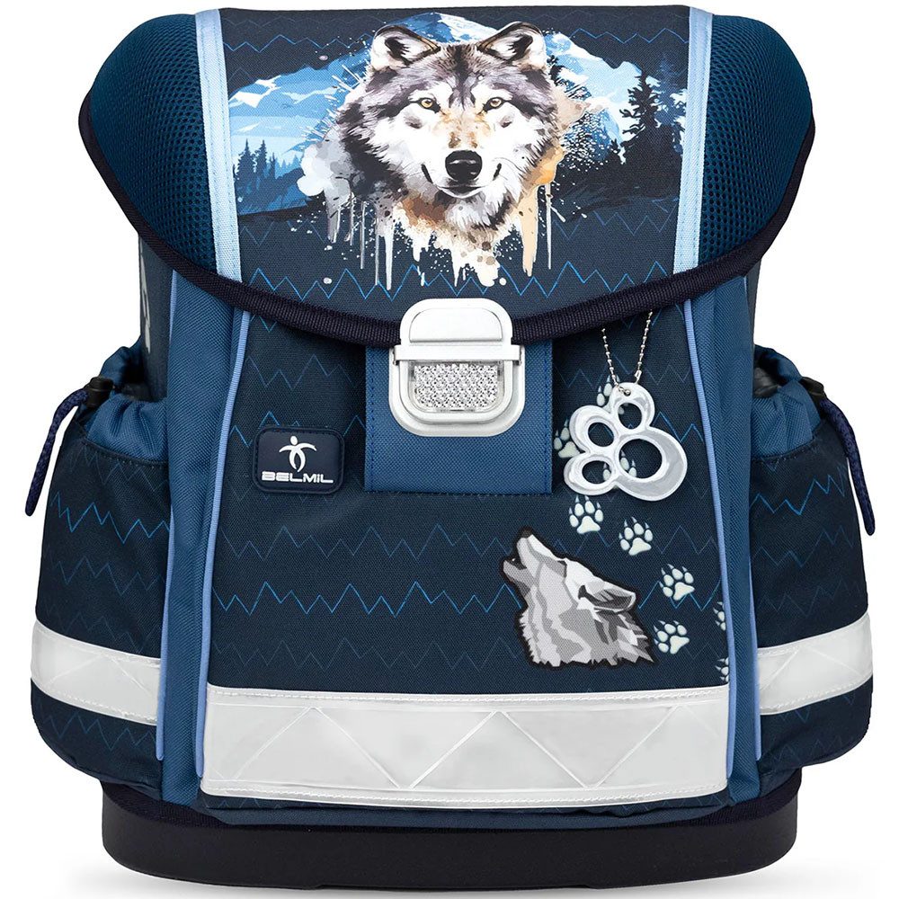 Belmil Schulranzen Set Classy 10-teilig 2026 Jungen Northern Alpa Wolf