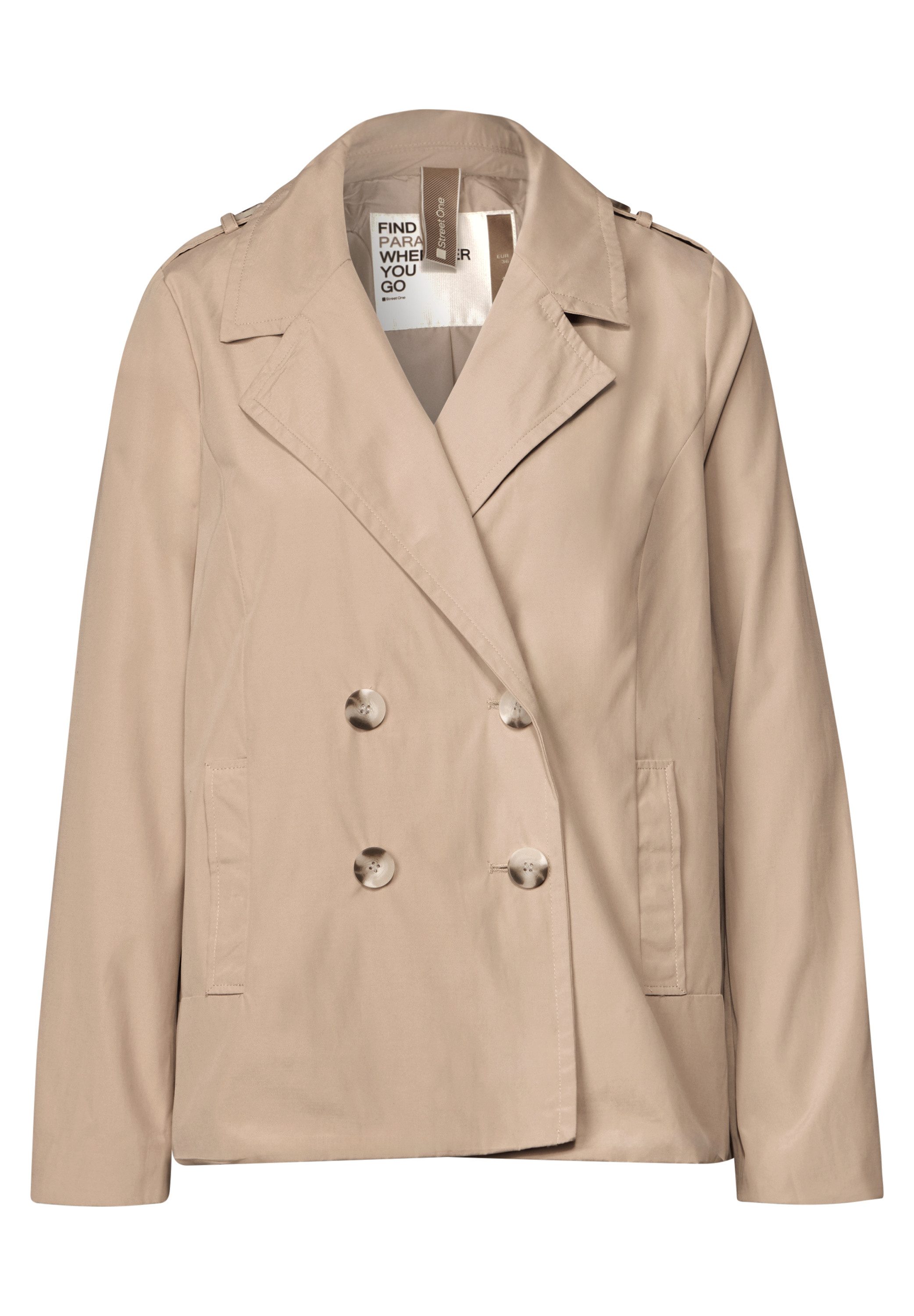 STREET ONE Anorak Doppelreihiger Trenchcoat günstig online kaufen