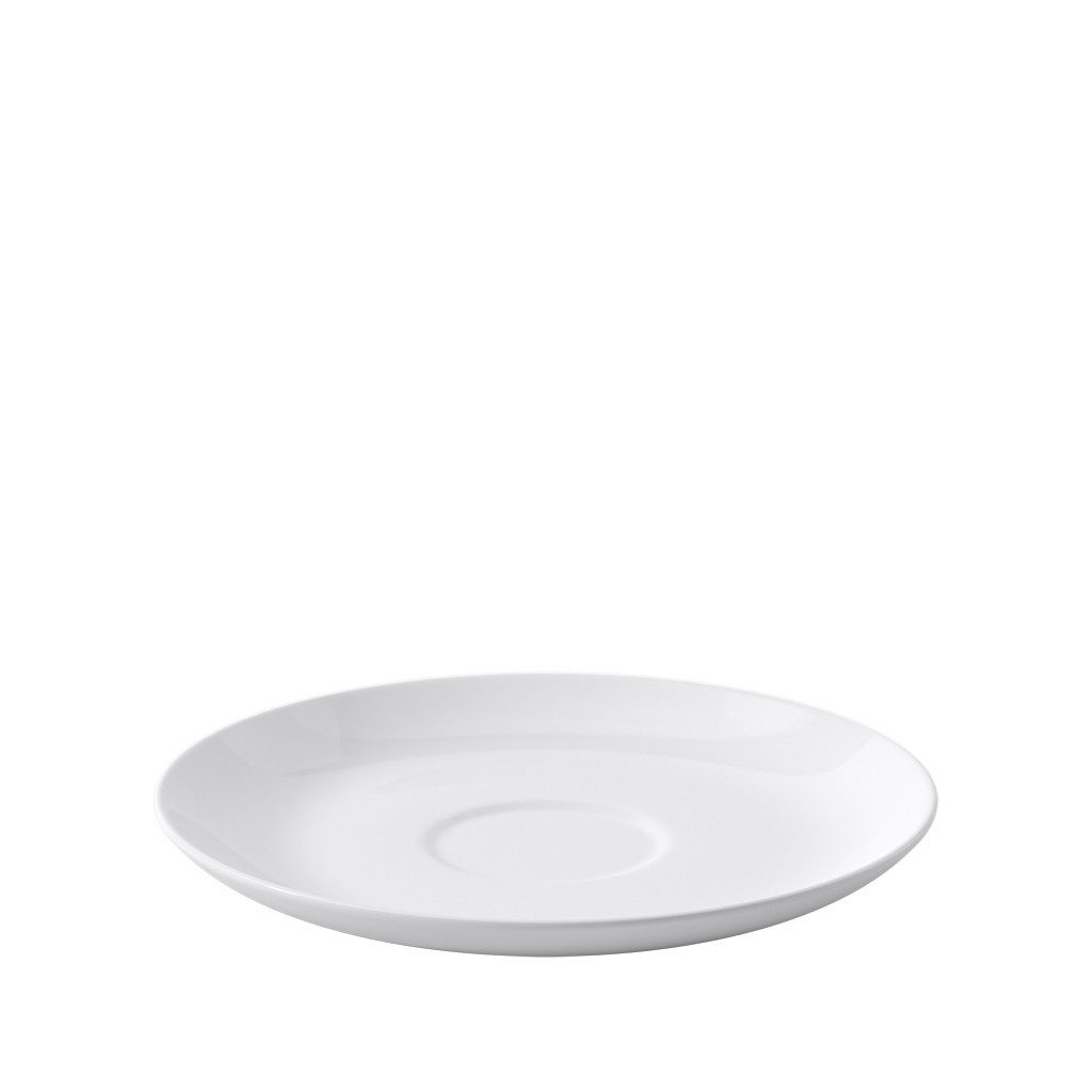 Villeroy & Boch Signature Untertasse Anmut Frühstücks-/Suppenuntertasse, 17 cm Ø, weiß, (1 St), Premium Bone Porcelain, mikrow.- & spülm.sicher, Made in Germany