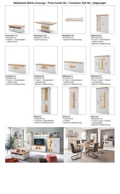 expendio Säulen-Esstisch Marlis 10, Pinie Aurelio / Grandson Oak Nb. 180(280)x100 Landhausstil mit Auszug