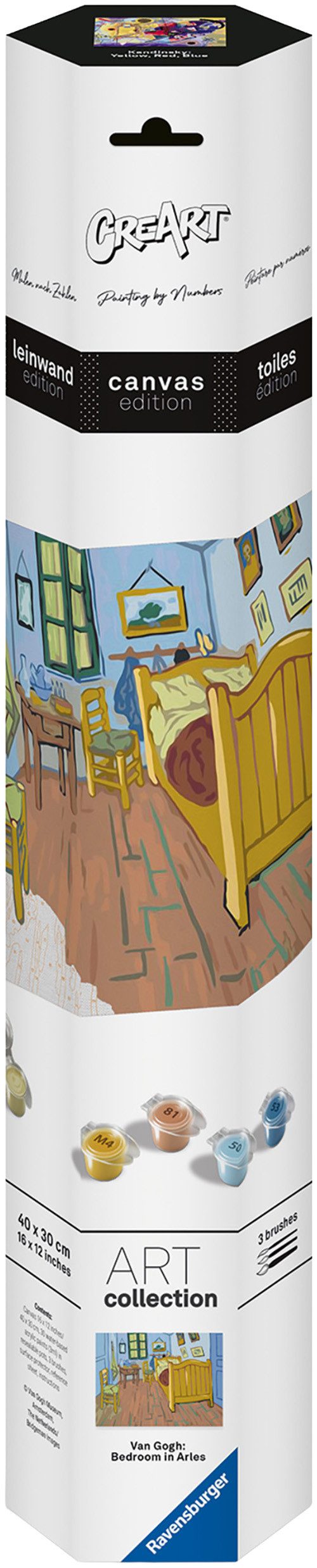 Ravensburger Malen nach Zahlen CreArt, Schlafzimmer in Arles (Van Gogh), Made in Europe