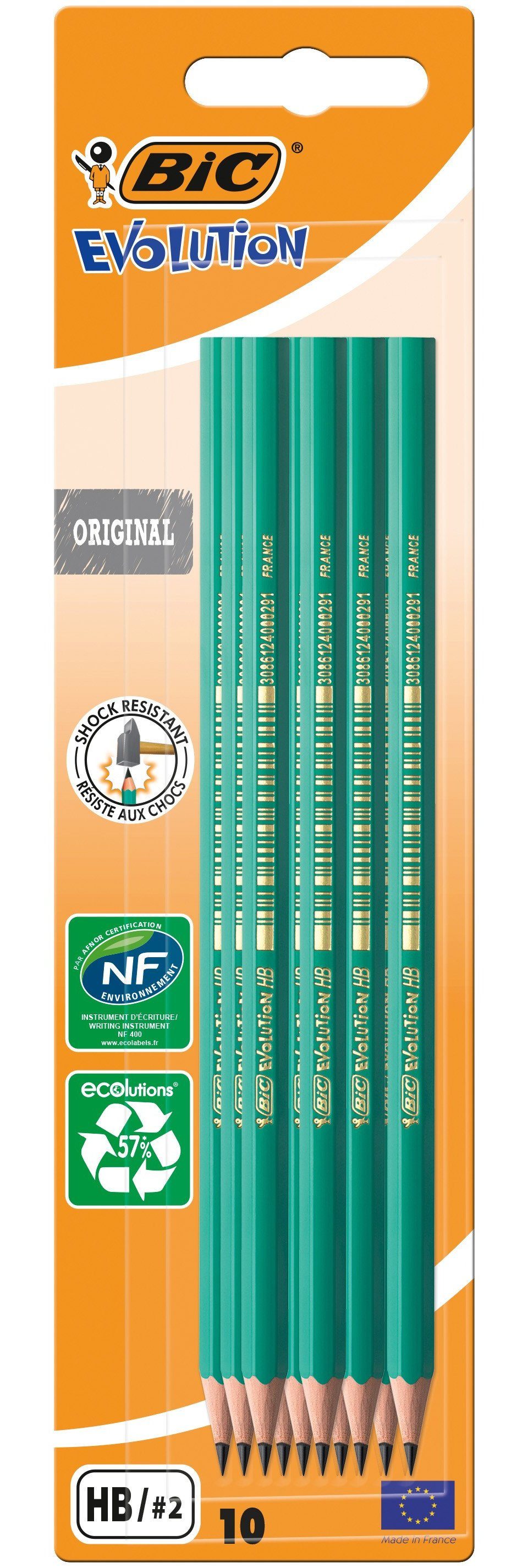 BIC Bleistift BIC Bleistifte EVOLUTION Original HB 10er Set