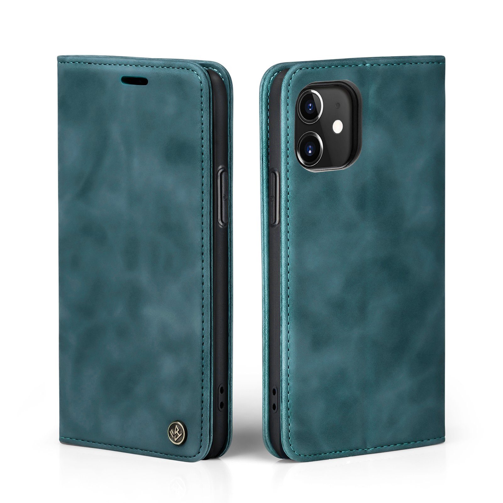 Tec-Expert Handyhülle Tasche Hülle für Apple iPhone 11 6.1 Zoll, 6.1, Cover Klapphülle Case mit Kartenfach Fliphülle aufstellbar