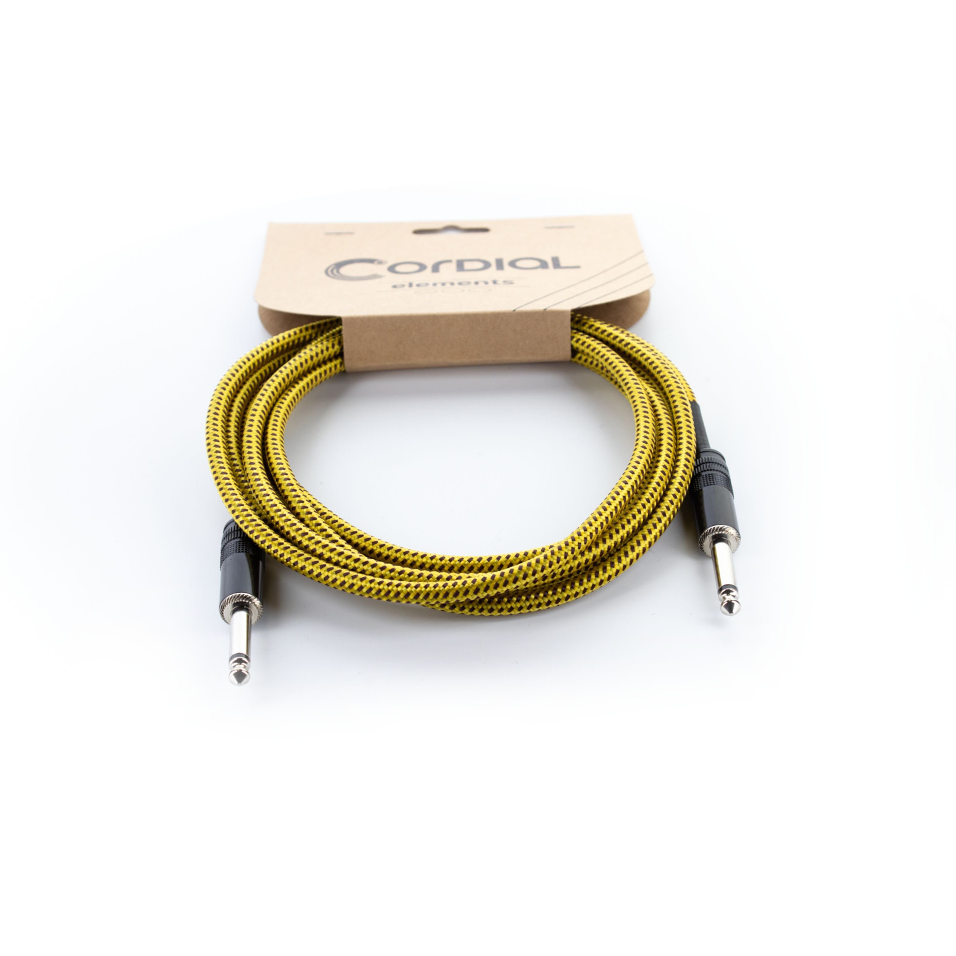 Cordial Instrumentenkabel, EI 1.5 PP-TWEED-YE Instrumentenkabel 1,5 m - Instrumentenkabel