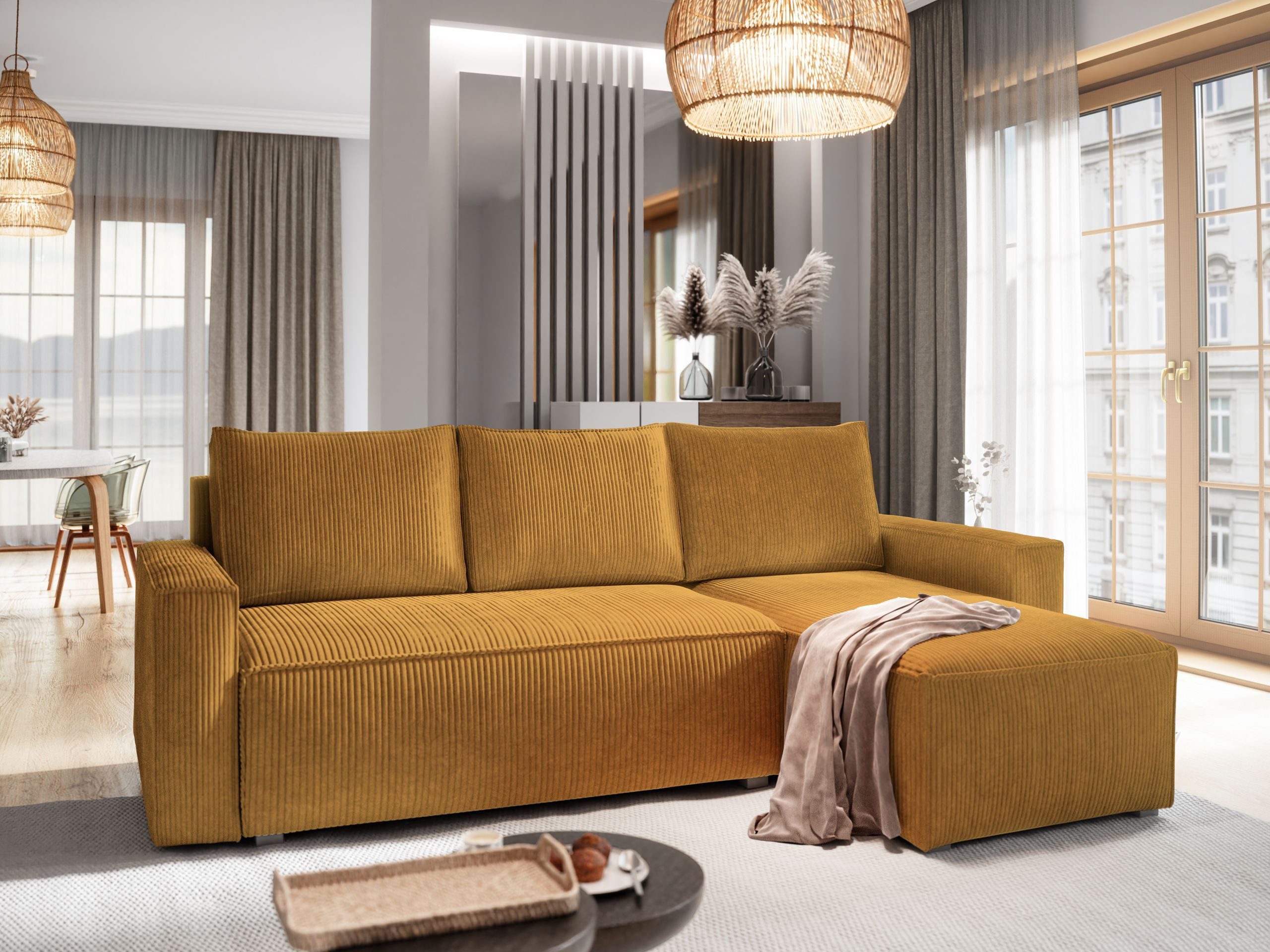 Masseno Ecksofa POTARO mit Schlaffunktion L-Form, günstig online kaufen