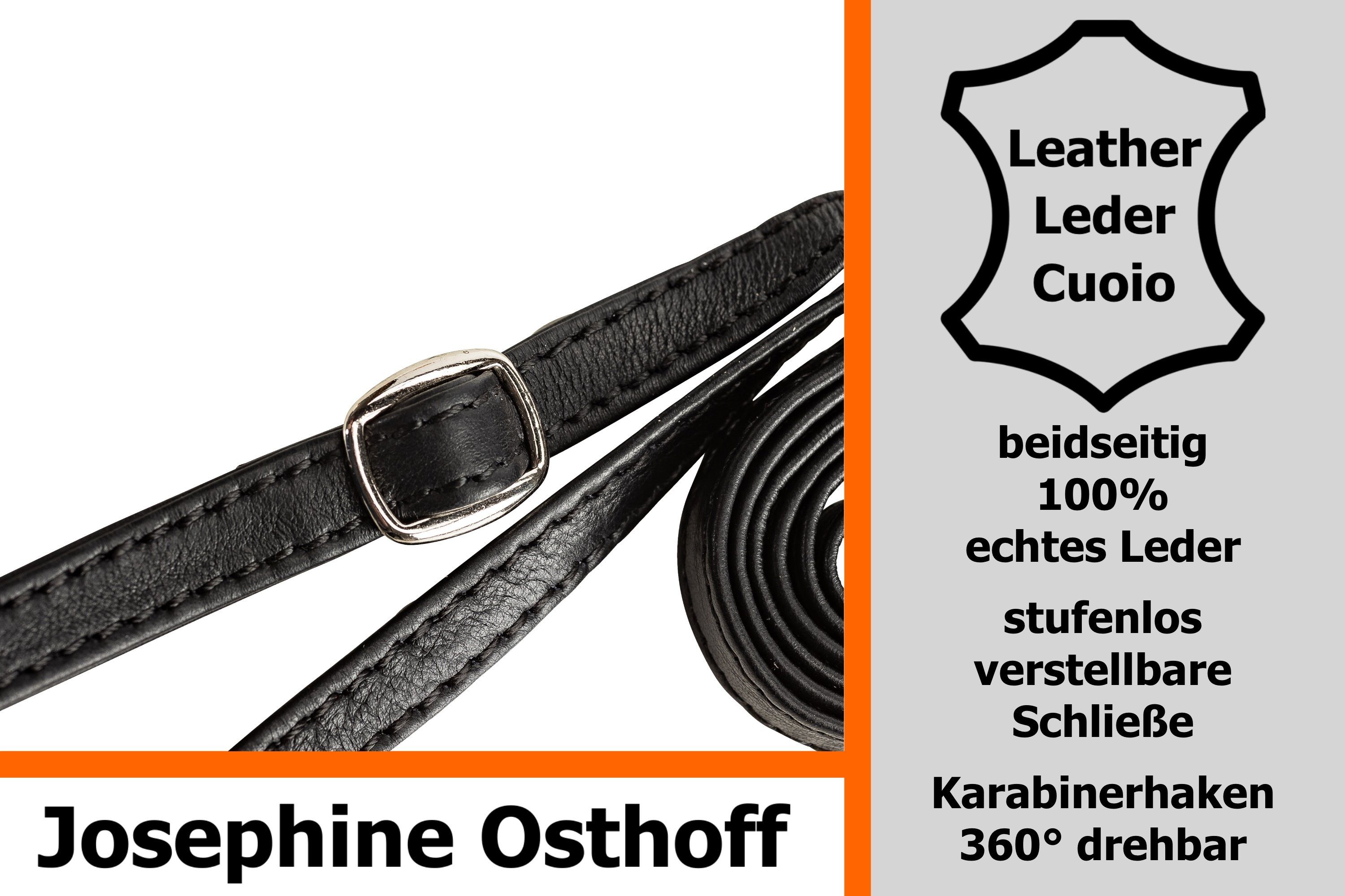 Osthoff Josephine schwarz/silber Schulterriemen 1 cm Schulterriemen