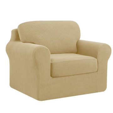 Sofahusse 1/2/3 Sitze Waschbarer Stretch Sofabezug, SUBRTEX, Dehnbarer waschbarer Stoff, Jacquard-dehnbare
