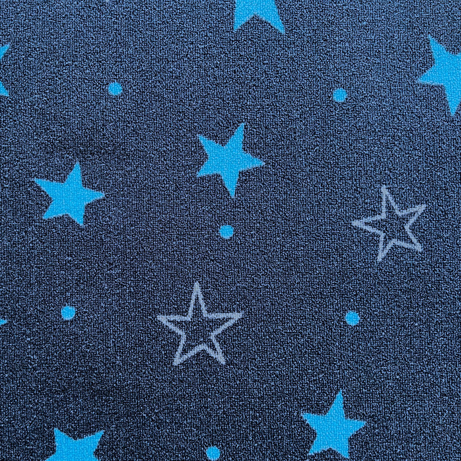 Karat Kinderteppich Teppichläufer Dots&Stars, Robust und Pflegeleicht, In zwei Designs