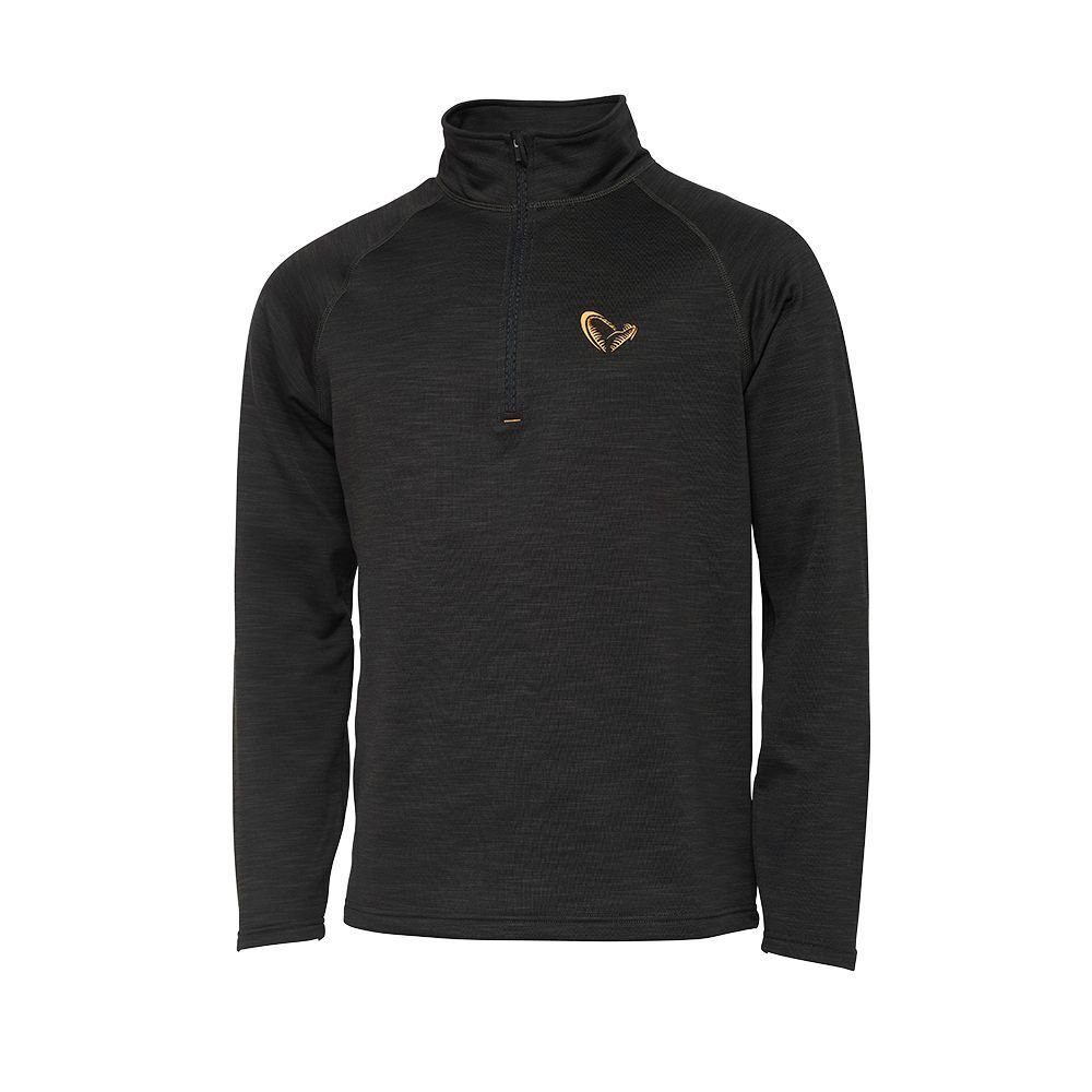 Savage Gear Fleecepullover Regenerator Half-Zip Fleece Kombu Green wärmeisolierend Angeln warmes, wärmeisolierendes Oberteil