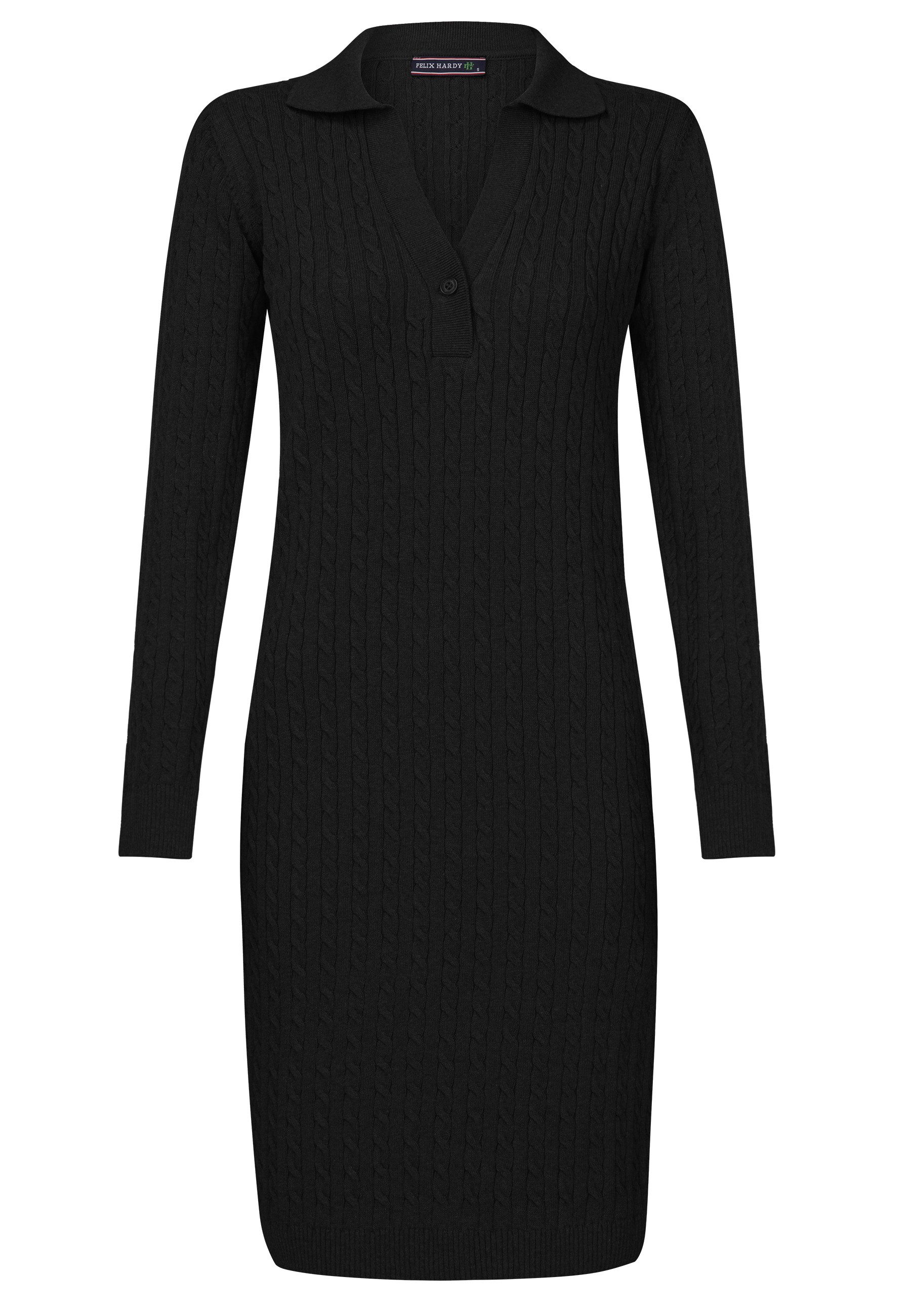 Felix Hardy Strickkleid Langärmeliges Kabelstrickkleid