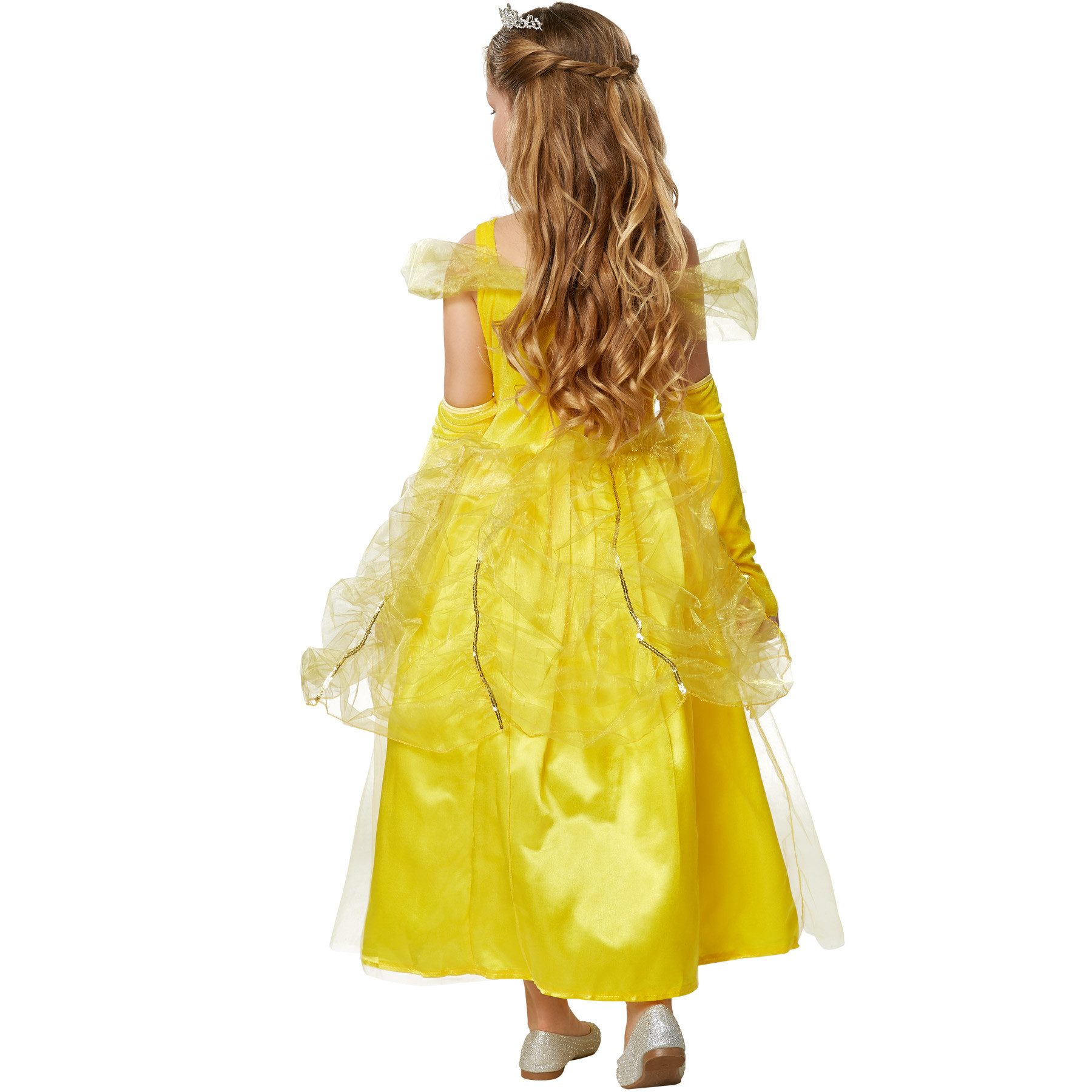 dressforfun Kostüm Mädchenkostüm Prinzessin Belle, Schönes Prinzessinnenkleid im Seidenlook