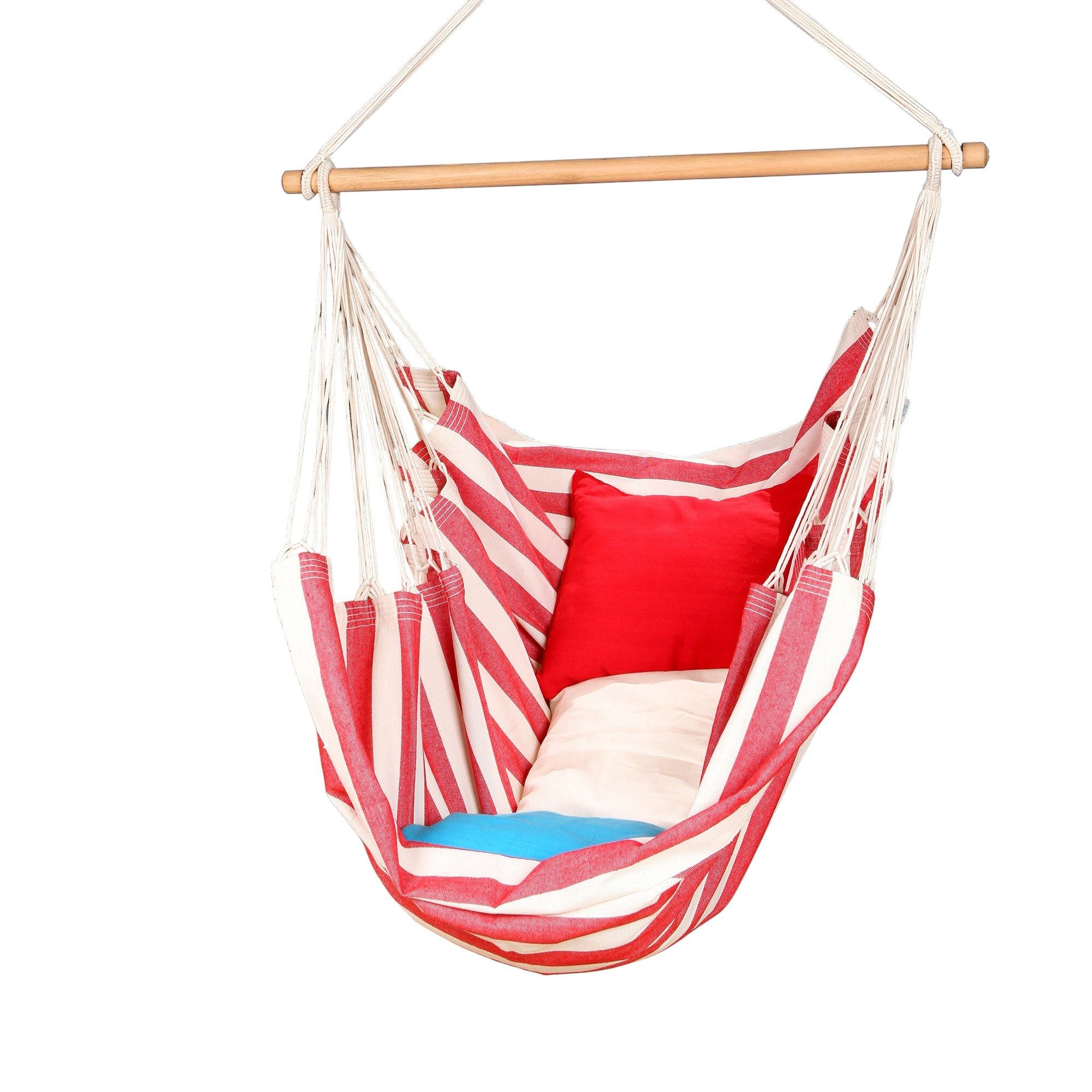denaná Hängestuhl Hängestuhl Hängesessel Náutica Vermelha aus 100 % Baumwolle Denana, Hochwertige Qualität