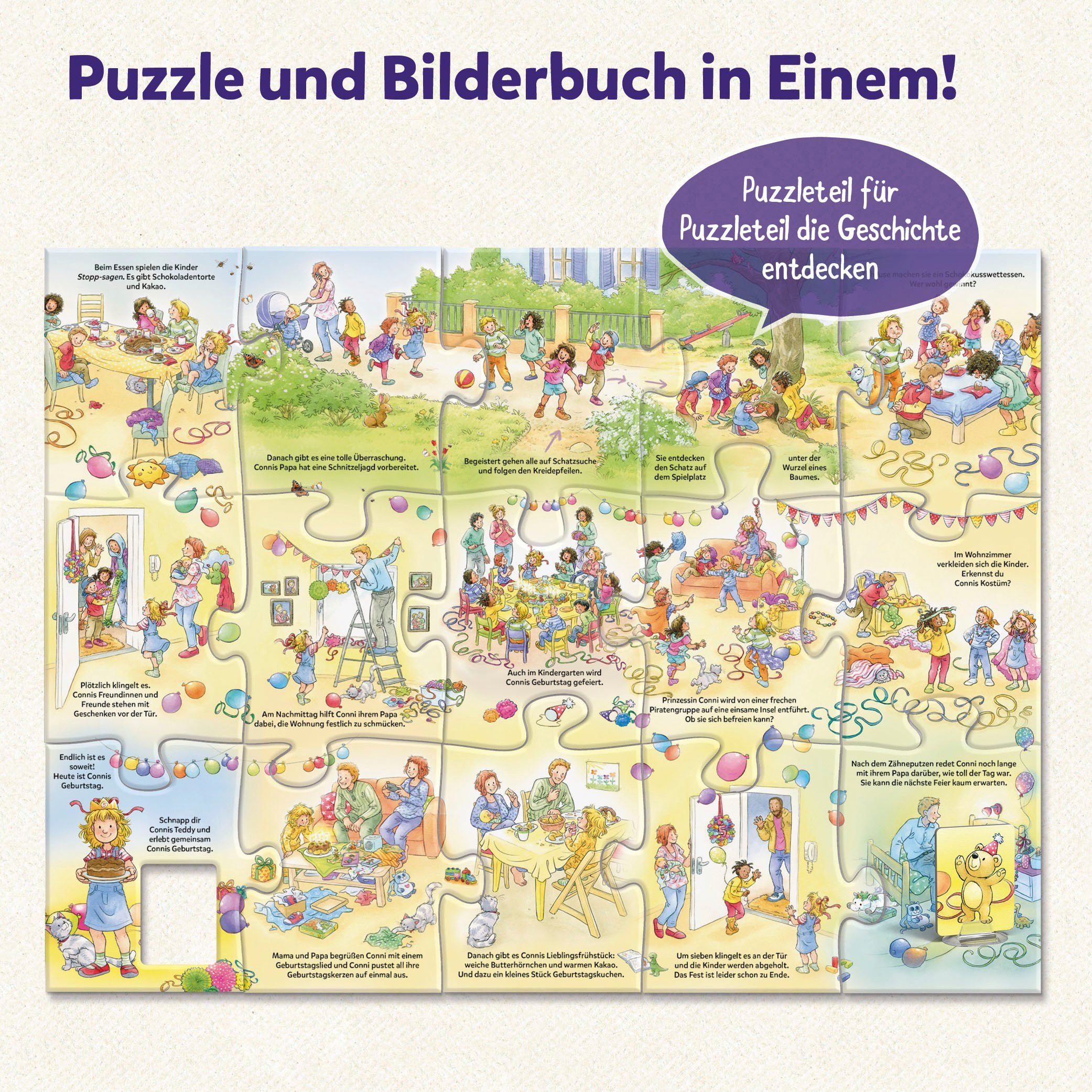 Kosmos Puzzle Mein Puzzleteile, Conni Made hat in Geburtstag, 15 Story-Puzzle erstes Germany 
