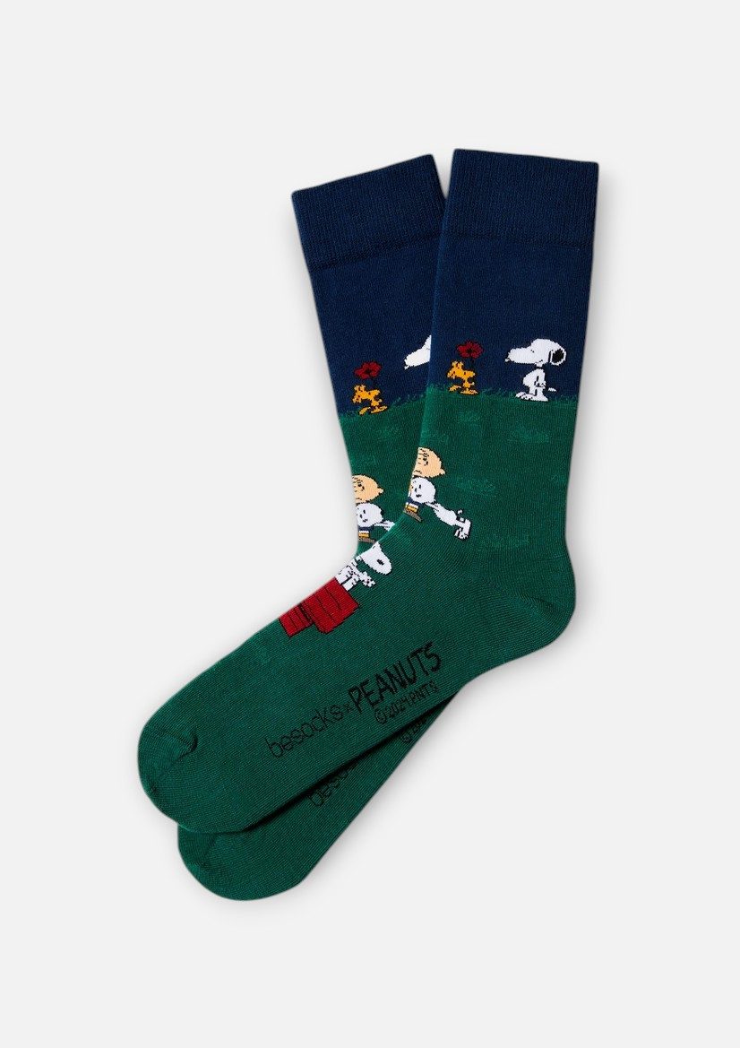 BeSocks Socken Bio-Baumwollsocken - Snoopy Freunde
