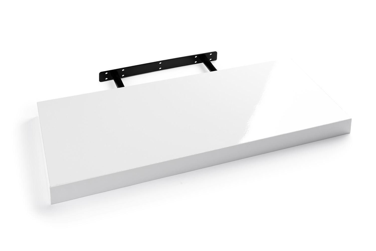 Home4You Wandboard Wandregal mit Halterung, 60cm, 2er Set, Spar-Set – Bild 4 von 5